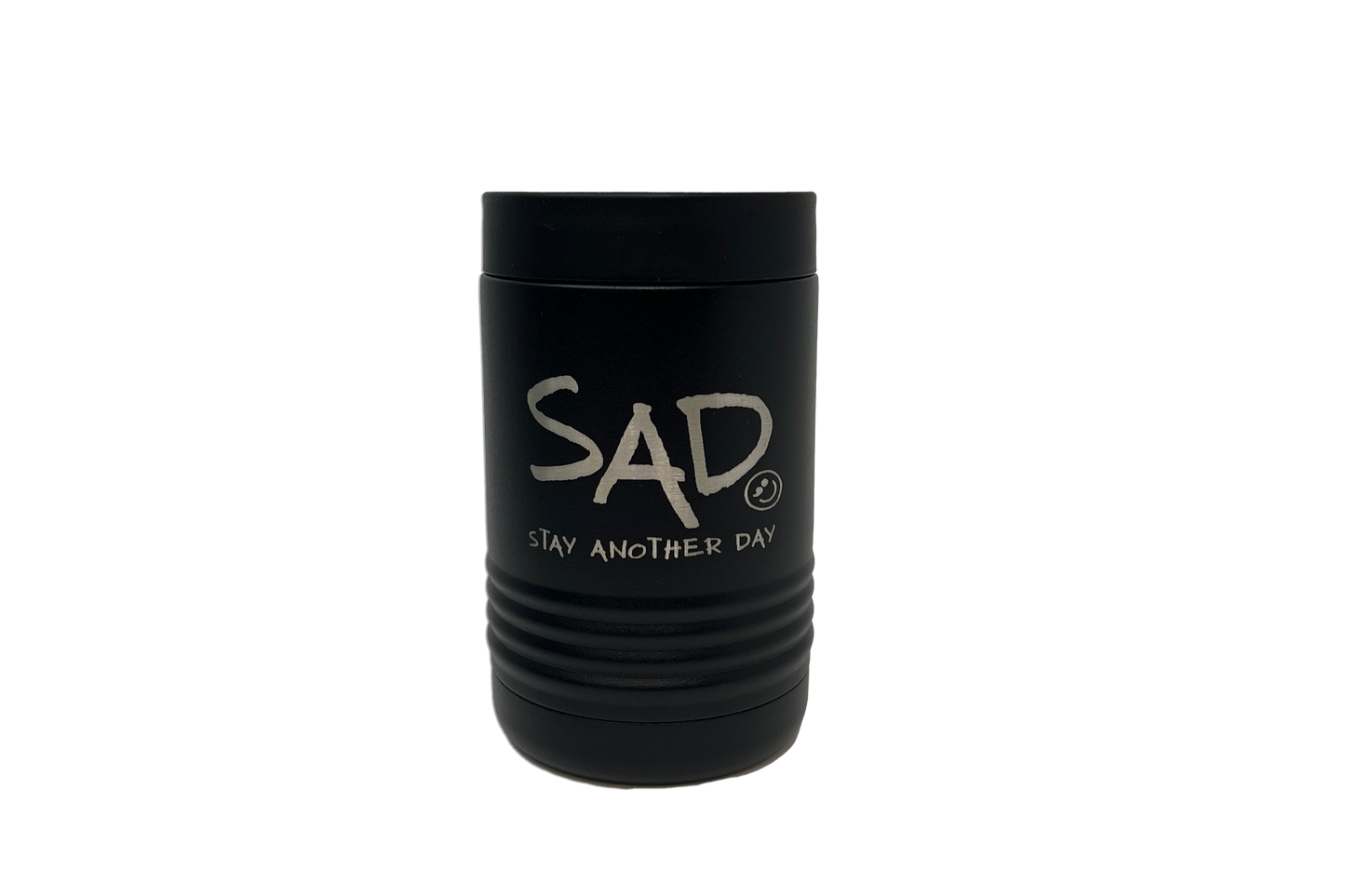 12oz Stay Another Day Logo Full Wrap Engraved Koozie
