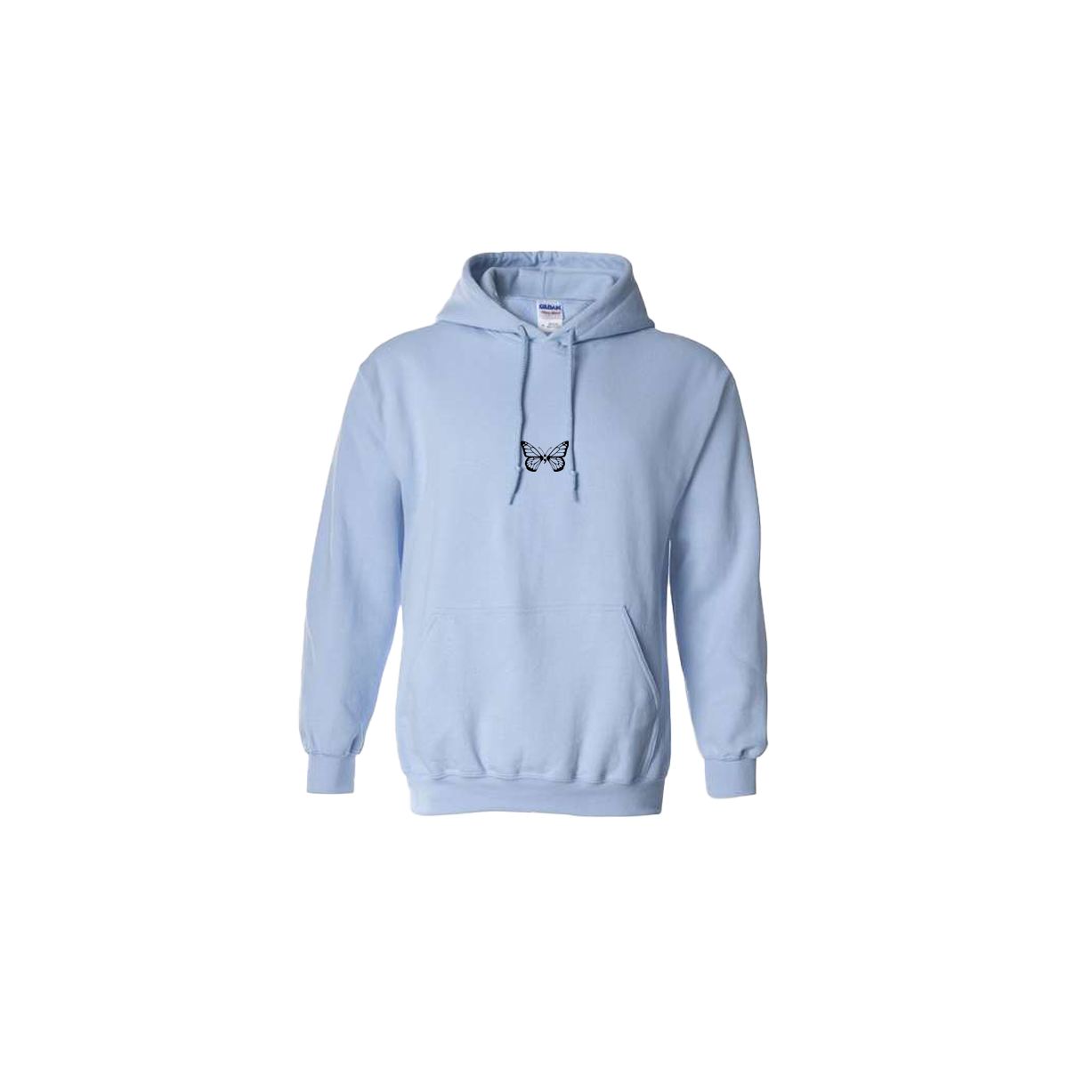 Blue hoodie with butterfly hotsell