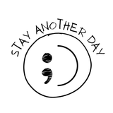 Stay Another Day Smiley Face Embroidered