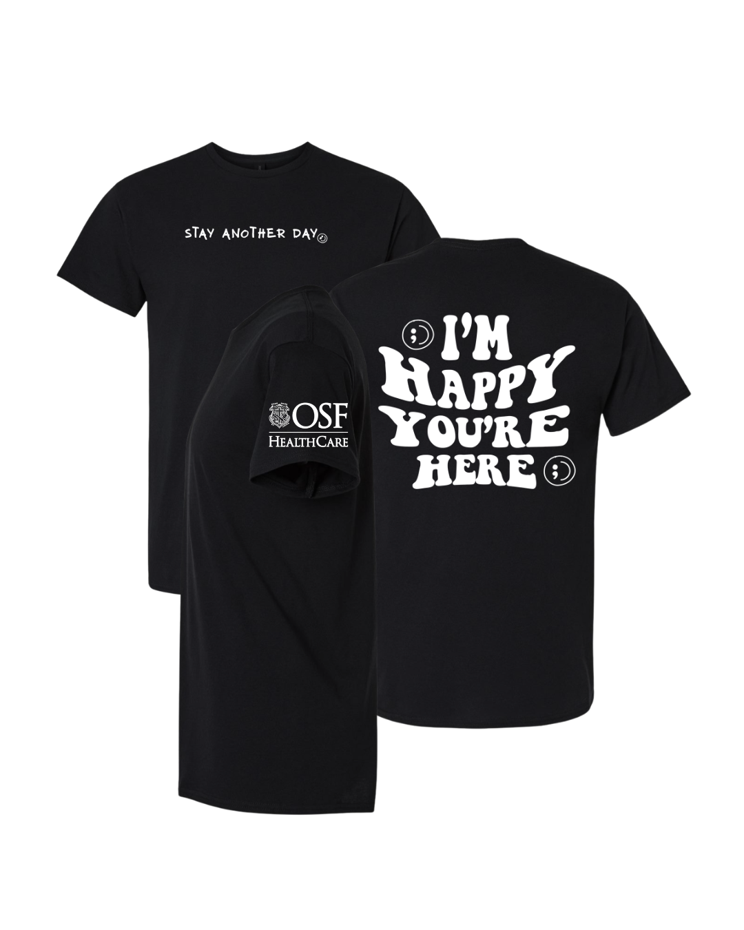 OSF x SAD T-Shirt | I'm Happy You're Here