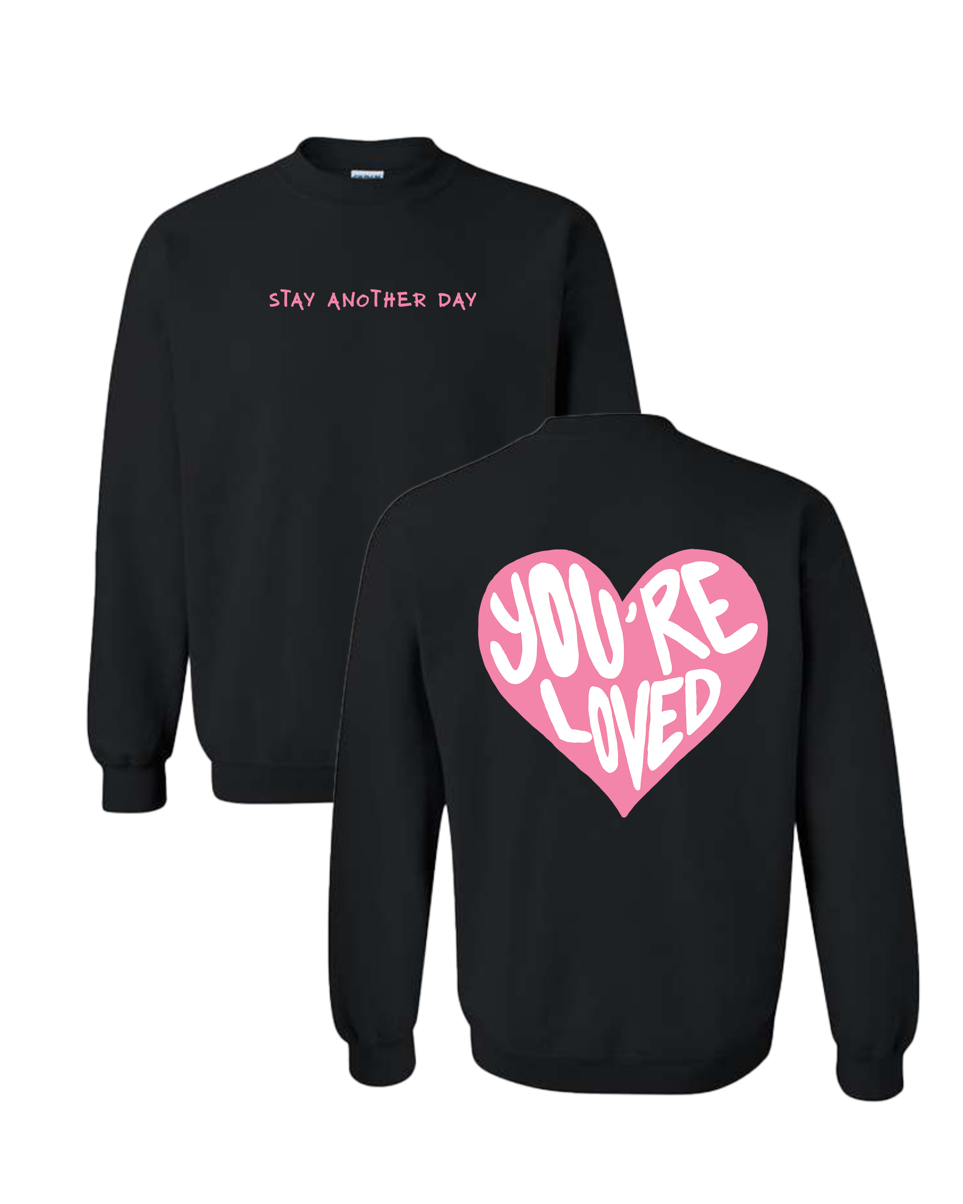 Valentines Day Collection Printed Crewneck (Pink Heart)