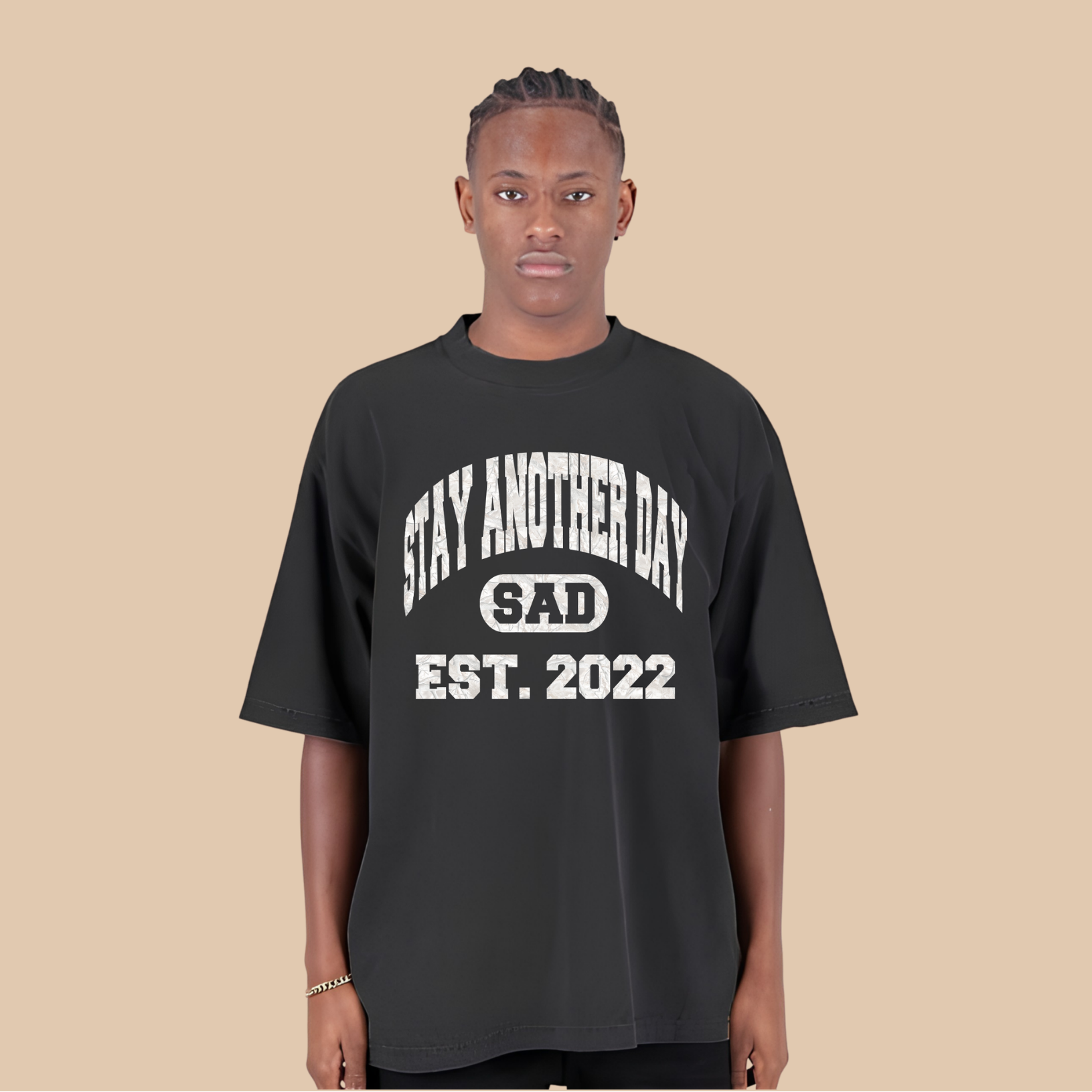 CAMO SAD Collegiate Boxy Tee