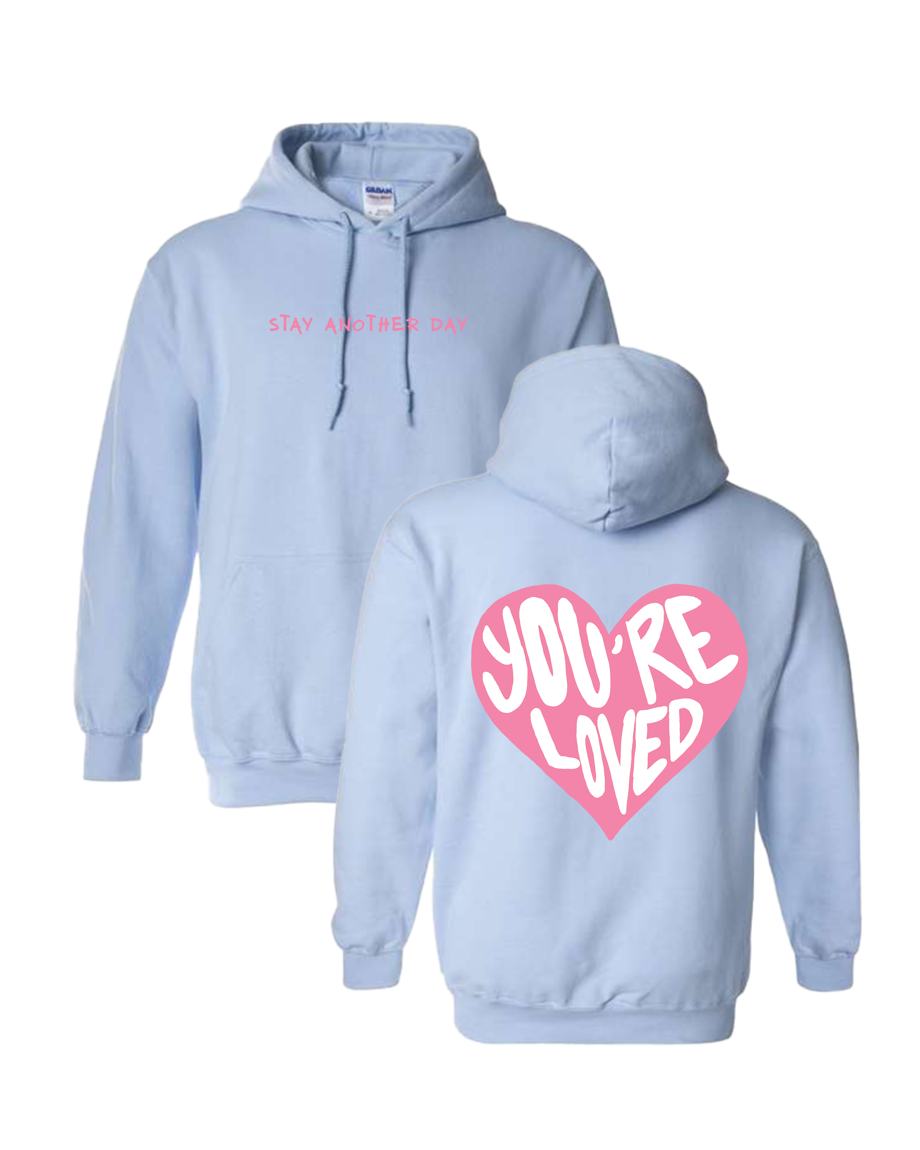 Valentines Day Collection Printed Hoodie (Pink Heart)