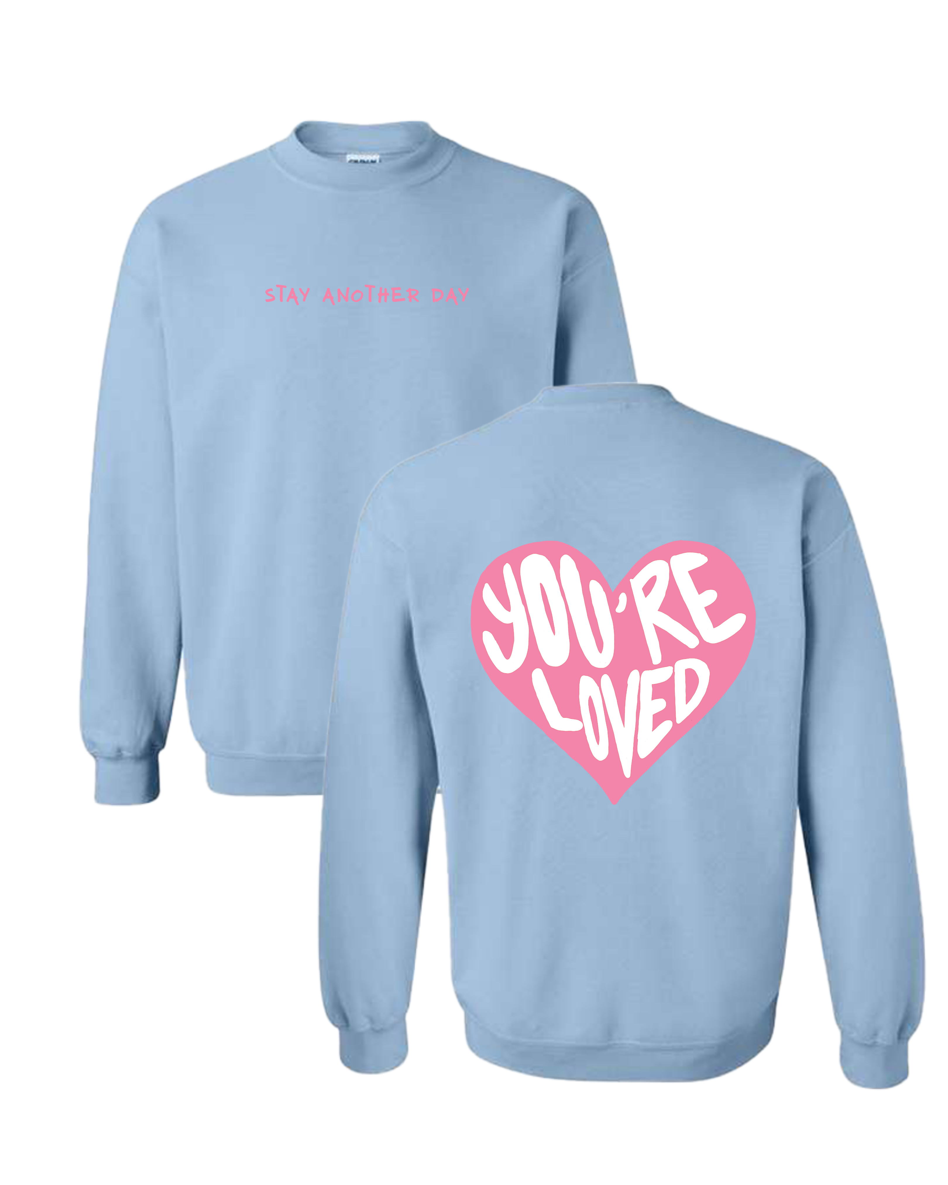 Valentines Day Collection Printed Crewneck (Pink Heart)