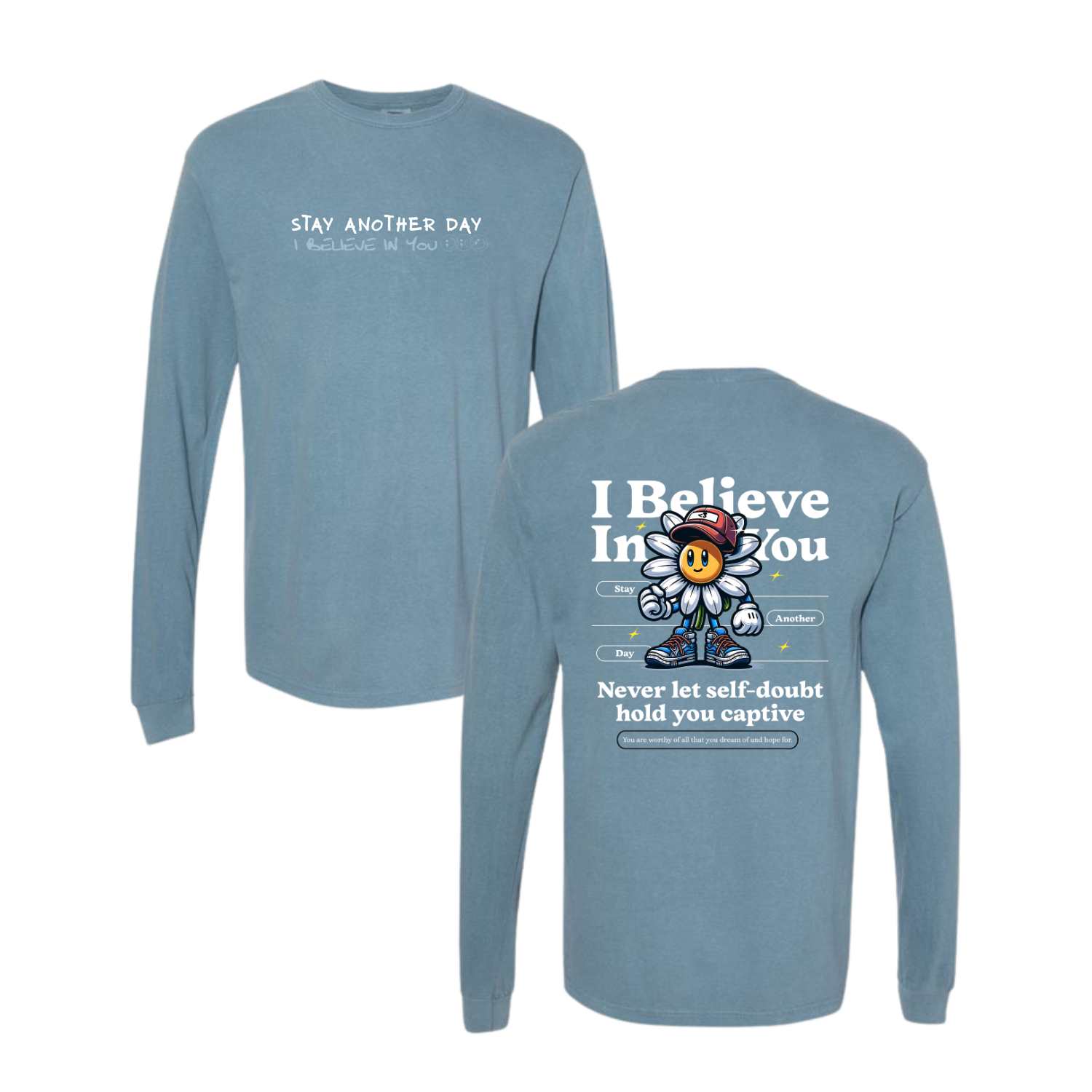 IBIYxSAD Ice Blue Long Sleeve