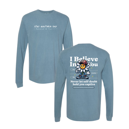 IBIYxSAD Ice Blue Long Sleeve