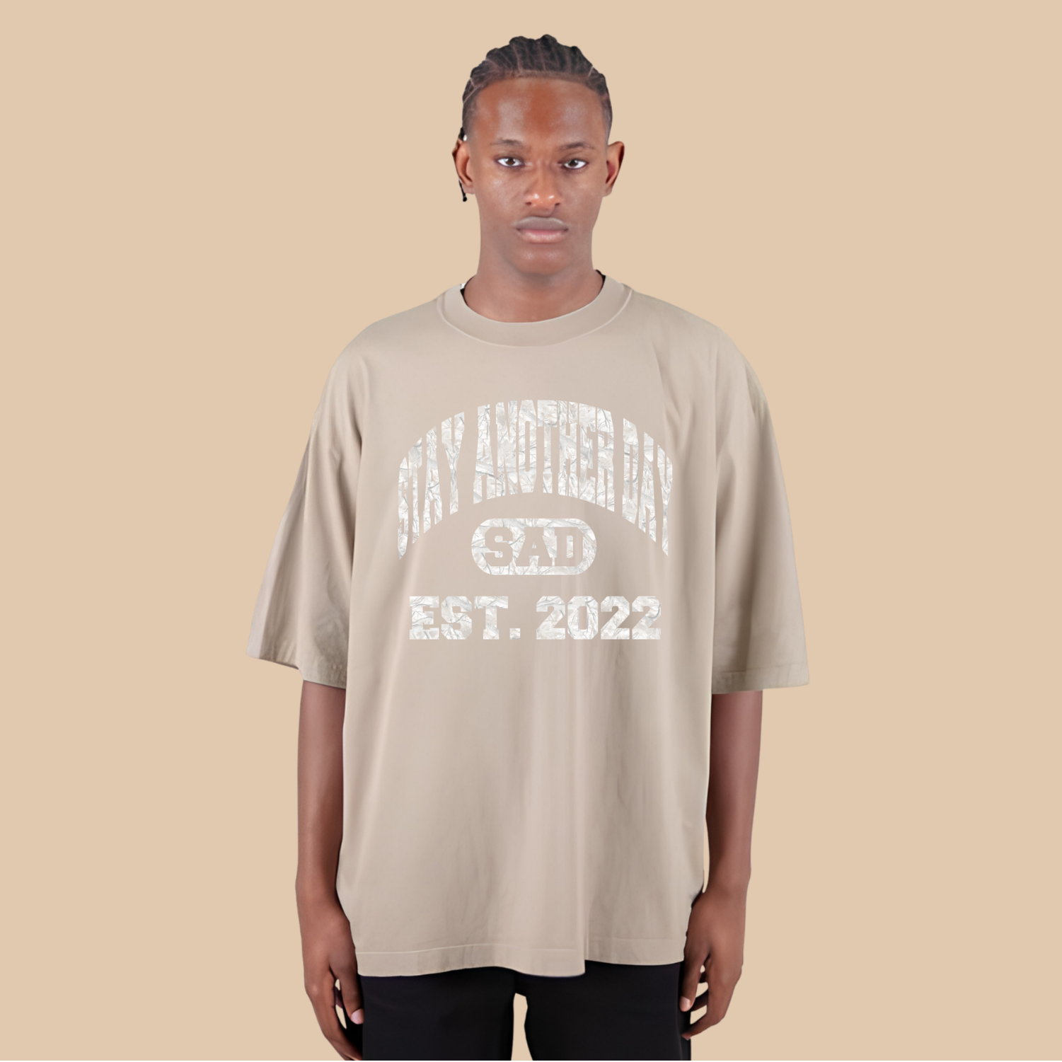 CAMO SAD Collegiate Boxy Tee