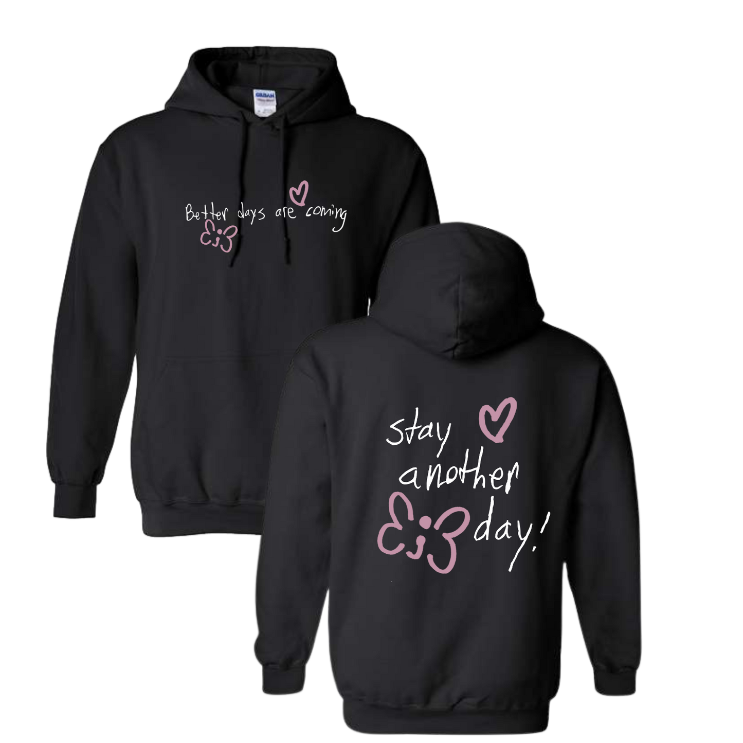 Better Together - Better Days Are Coming Black Hooded Sweatshirt