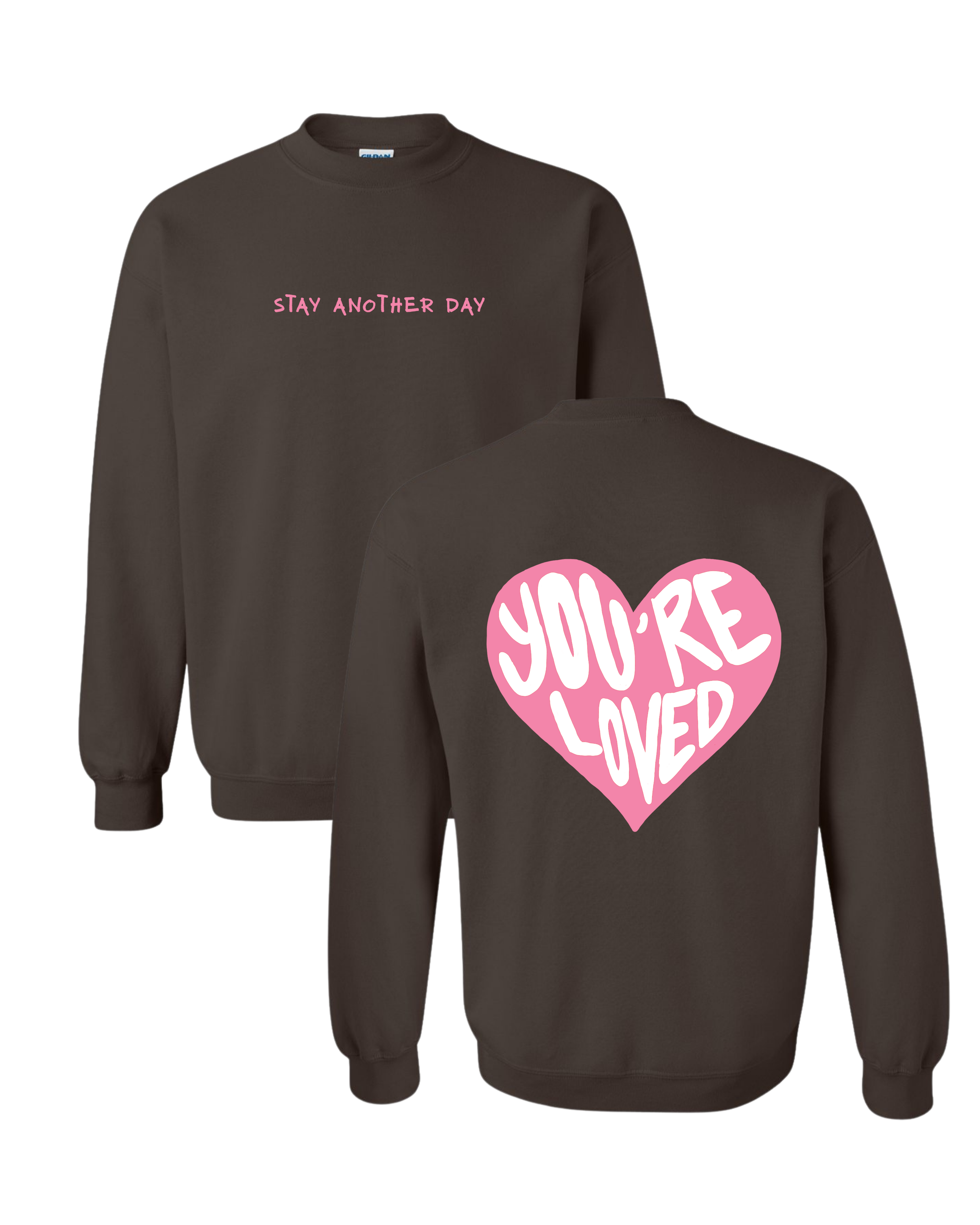 Valentines Day Collection Printed Crewneck (Pink Heart)