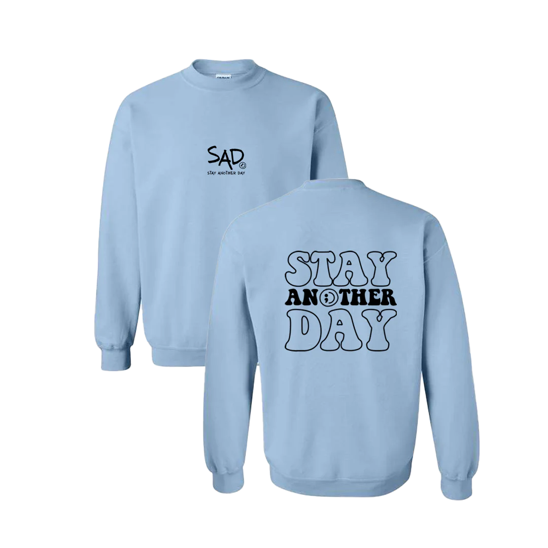 Stay Another Day Bubble Screen Printed Crewneck