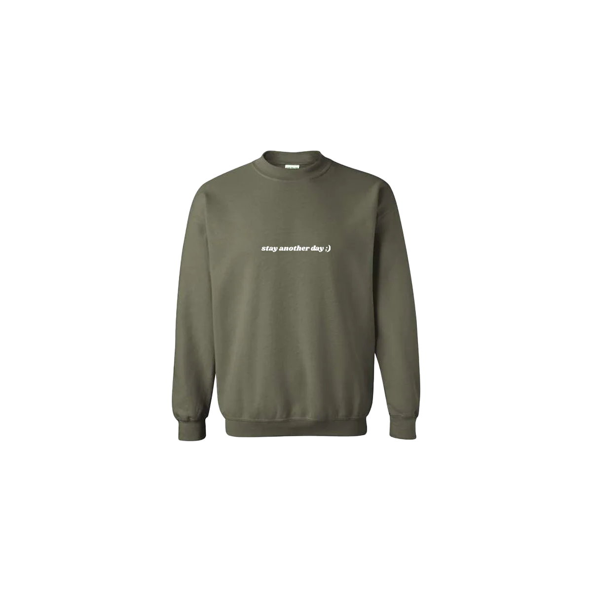 Stay Another Day Embroidered Crewneck