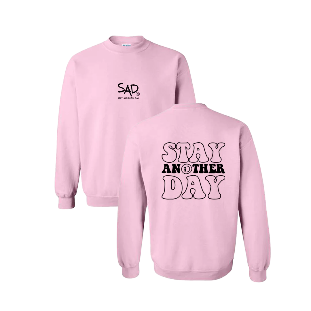 Stay Another Day Bubble Screen Printed Crewneck