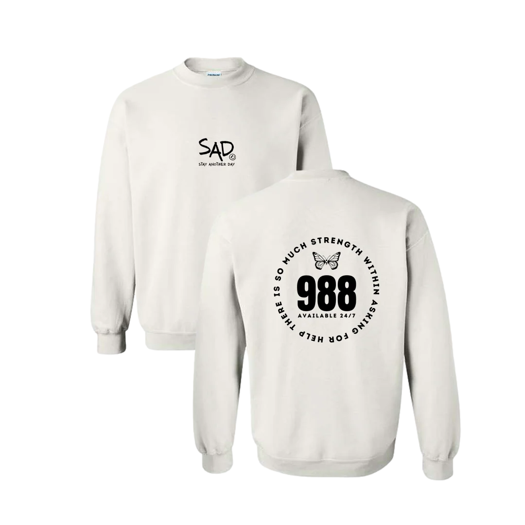 988 Screen Printed Crewneck