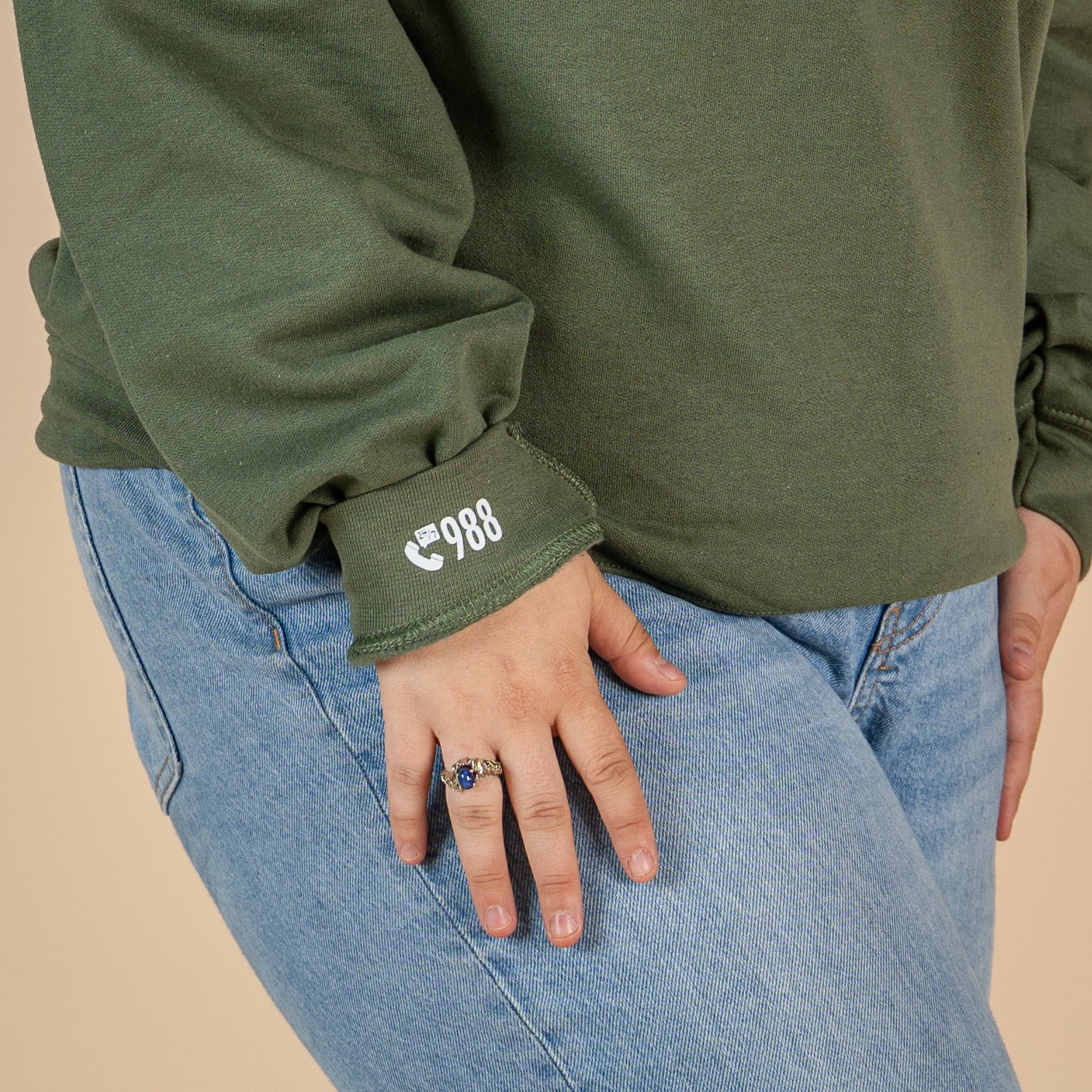 You Are Loved Sign Language Embroidered Crewneck