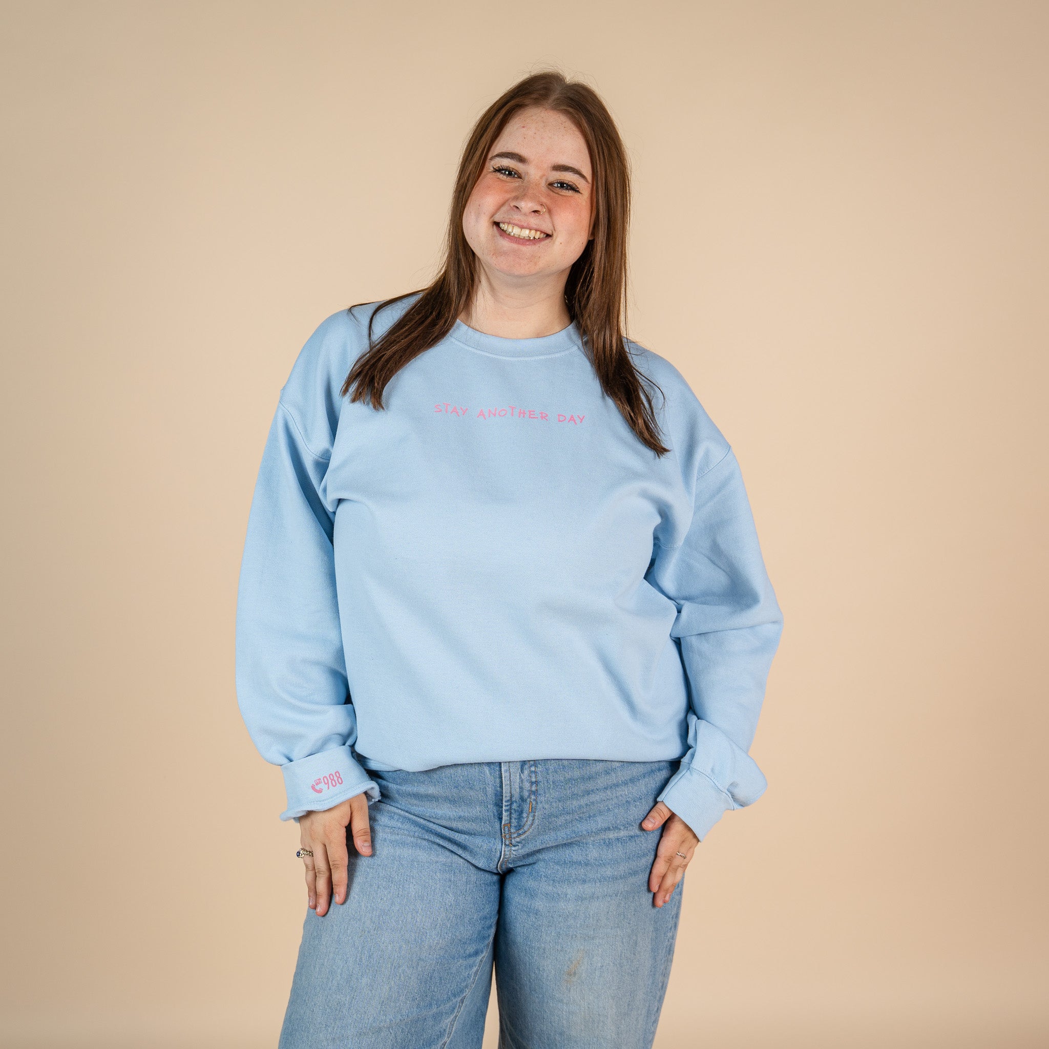 Valentines Day Collection Printed Crewneck (Pink Heart)