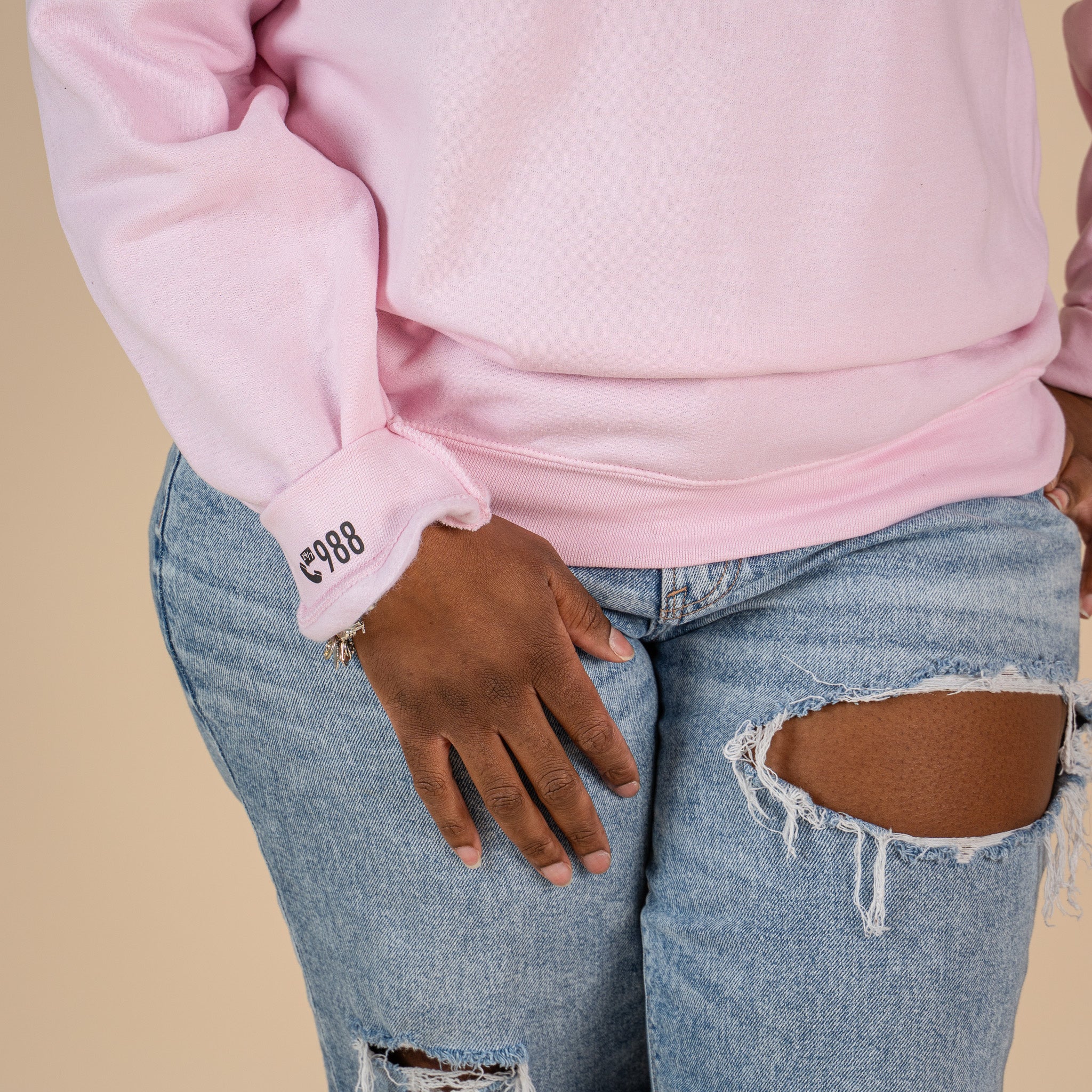 I'm Happy You're Here Screen Printed Crewneck