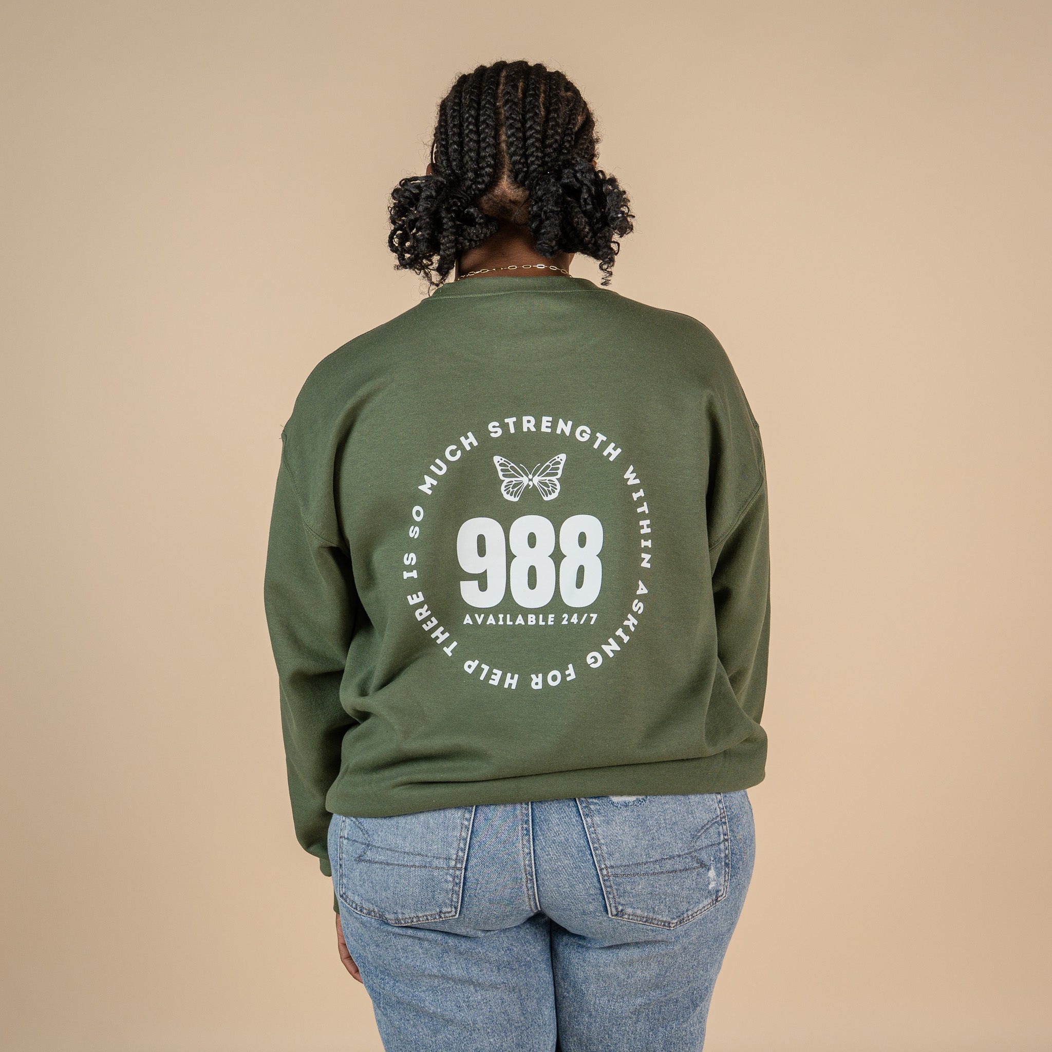 988 Screen Printed Crewneck