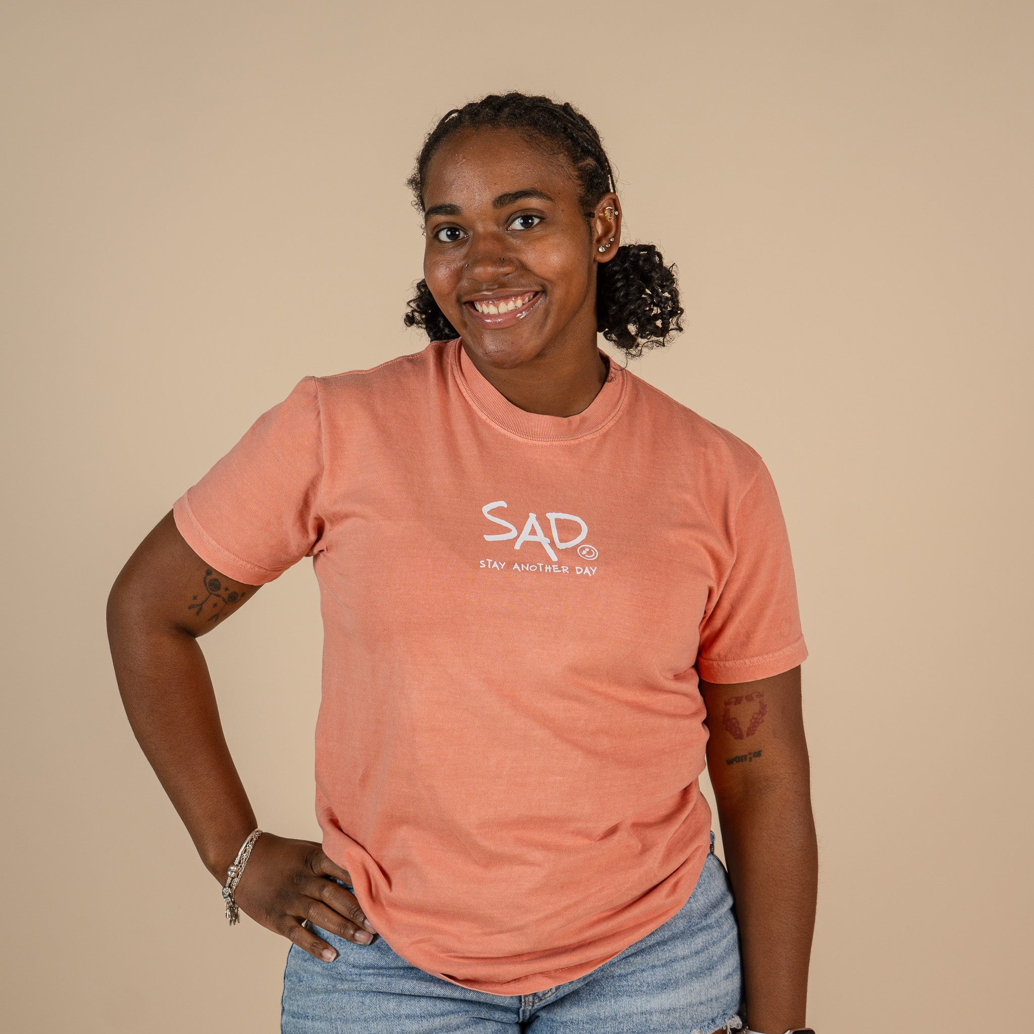 Stay Another Day Bubble Screen Printed T-Shirt