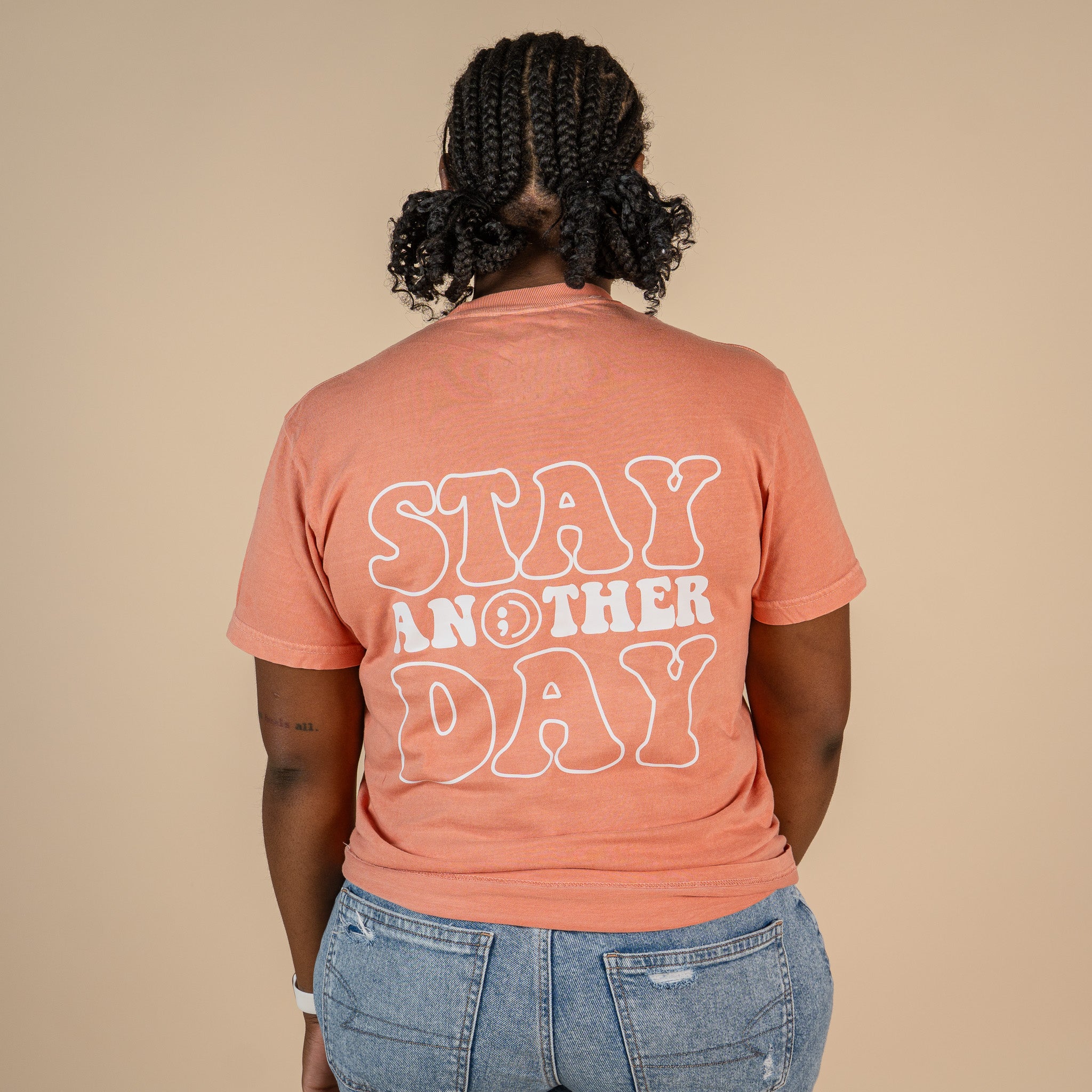 Stay Another Day Bubble Screen Printed T-Shirt