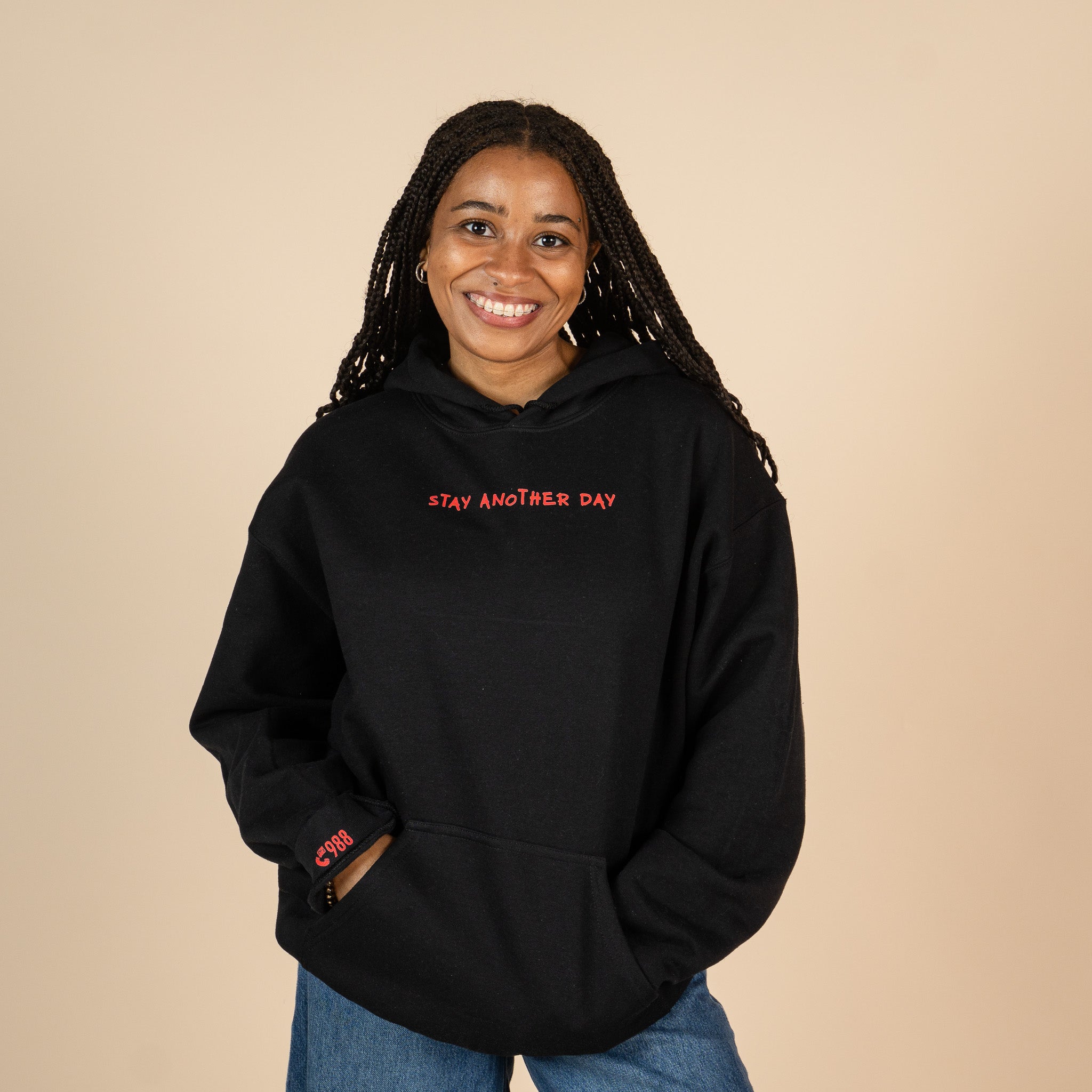 Valentines Day Collection Printed Hoodie (Red Heart)