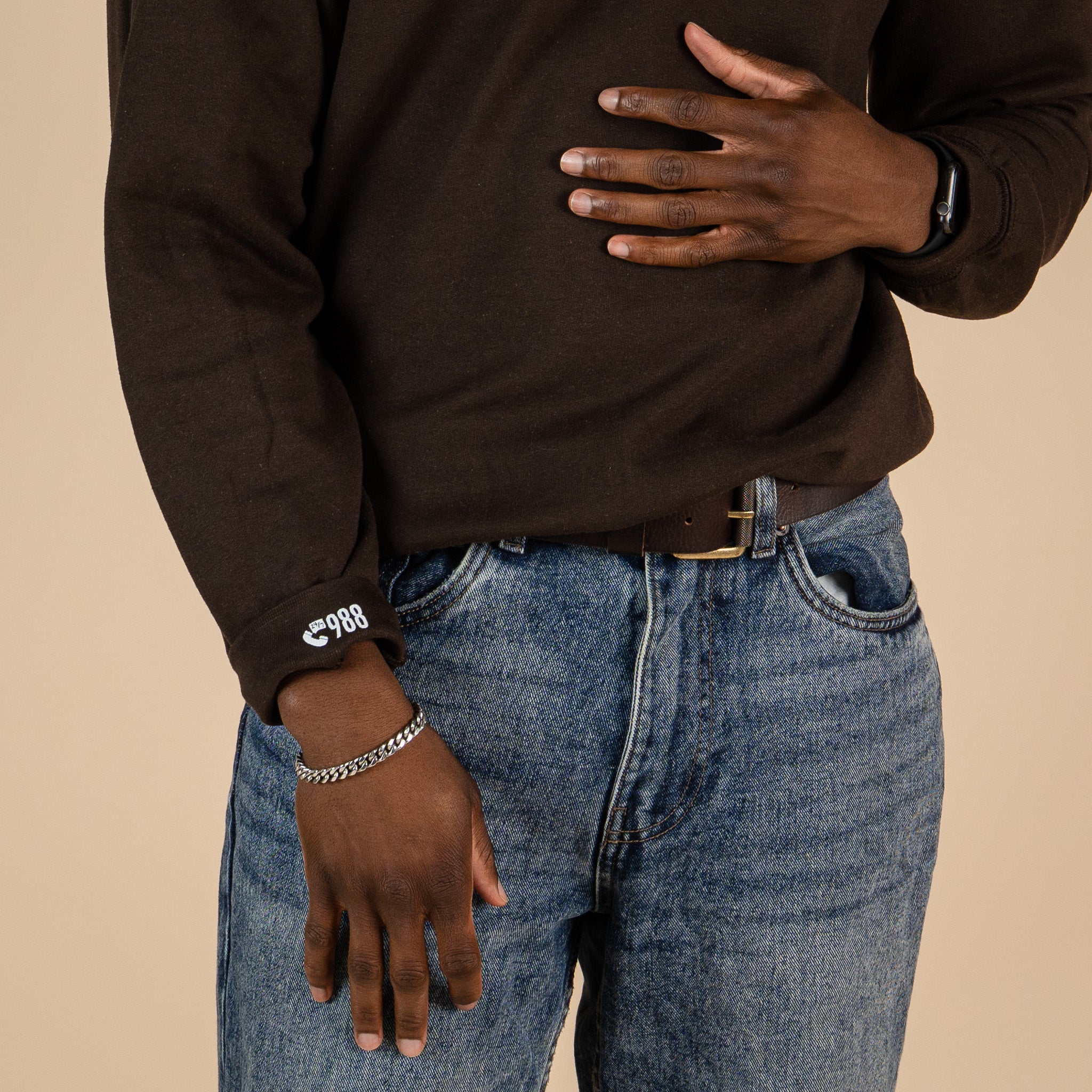 Stay Another Day Embroidered Crewneck