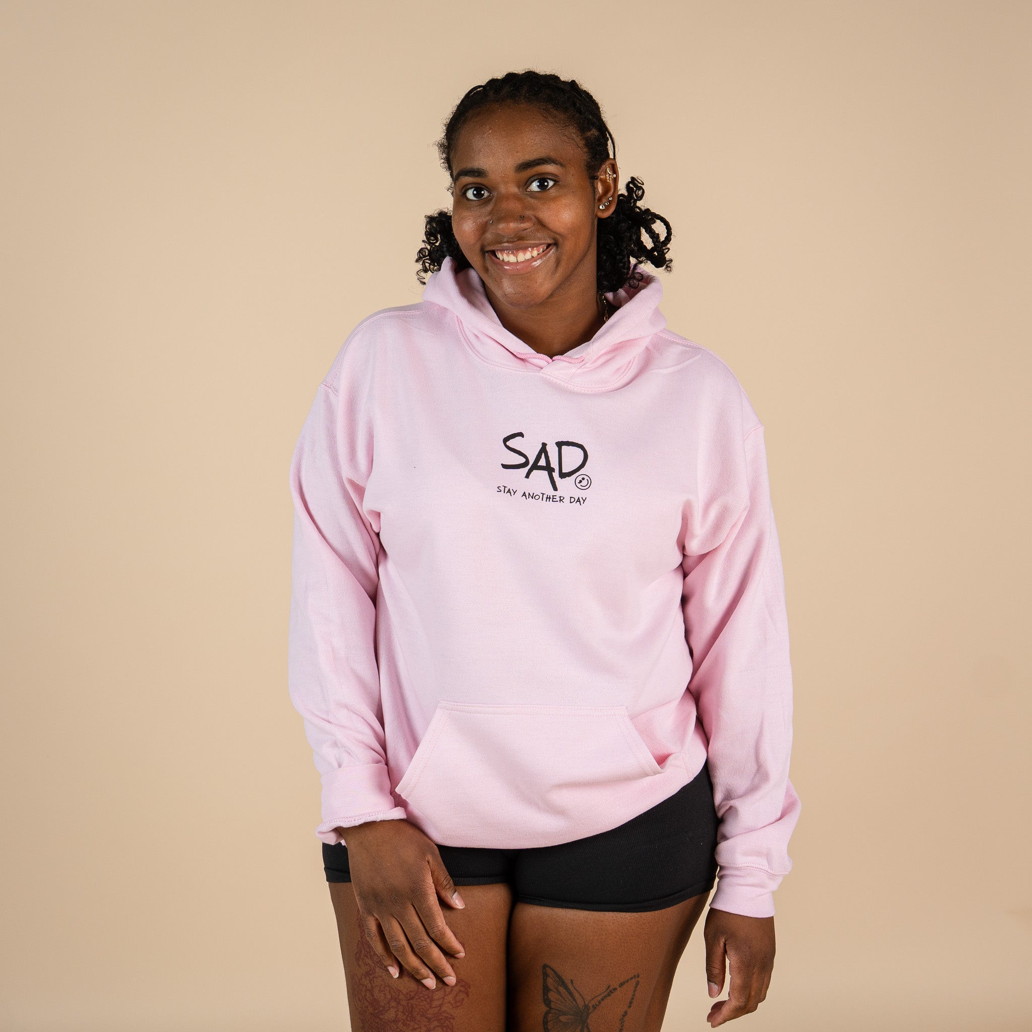 Stay Another Day Bubble Screen Printed Hoodie