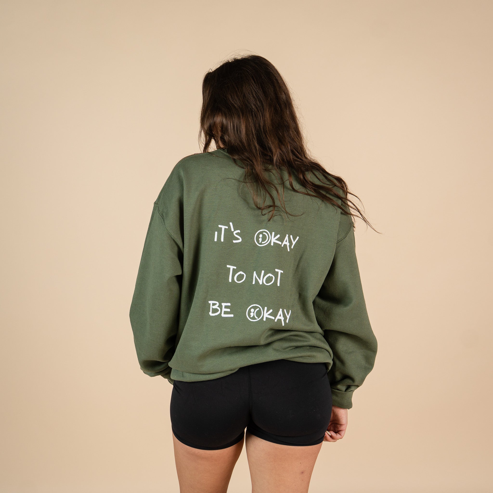It's Okay To Not Be Okay Screen Printed Crewneck