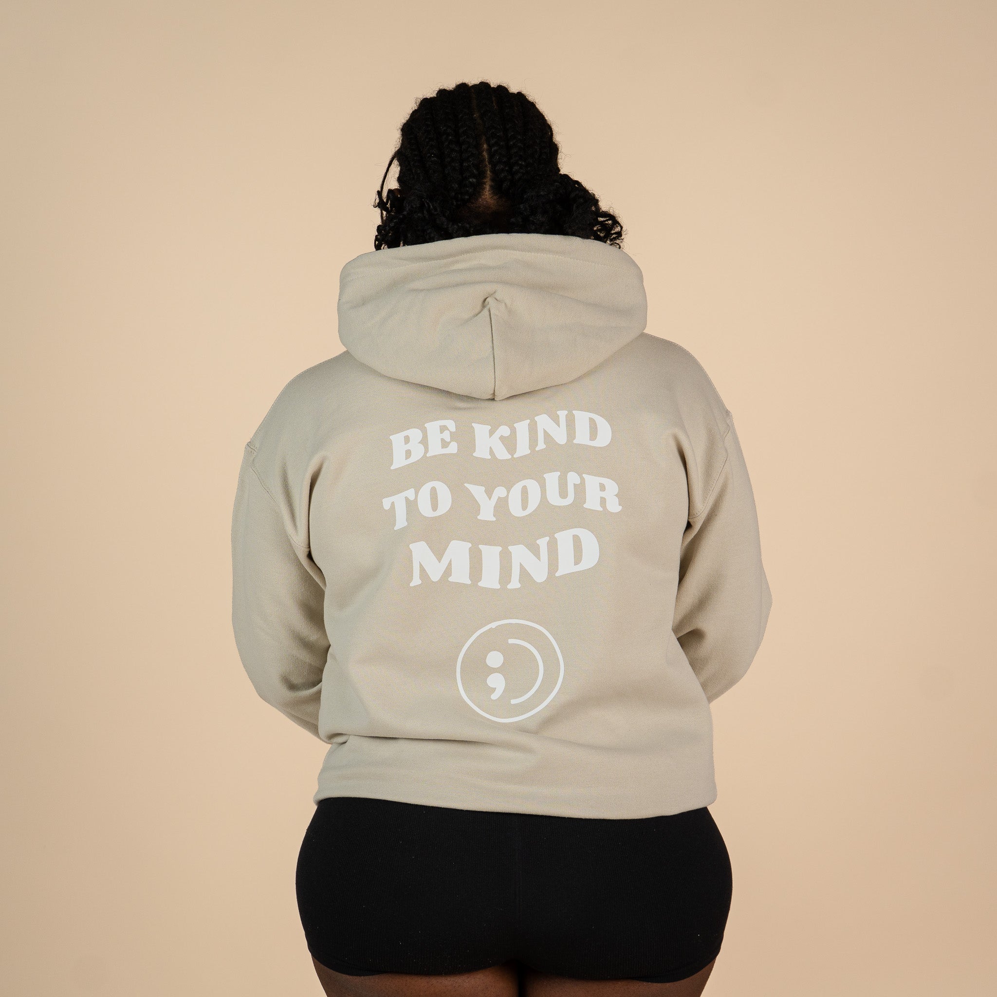 Be Kind To Your Mind Screen Printed Hoodie