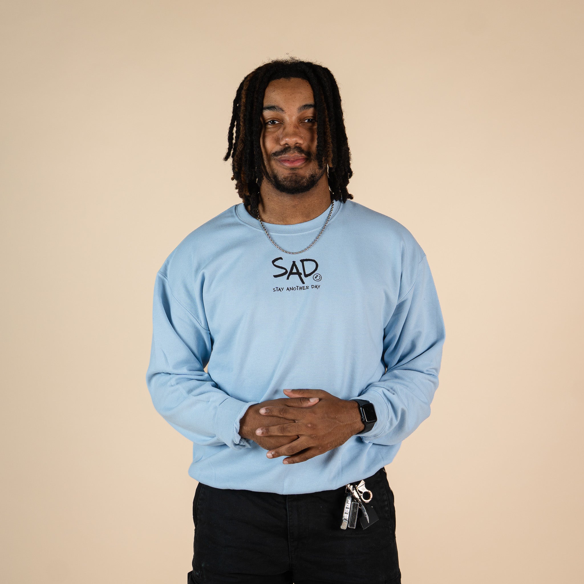 Stay Another Day Screen Printed Crewneck
