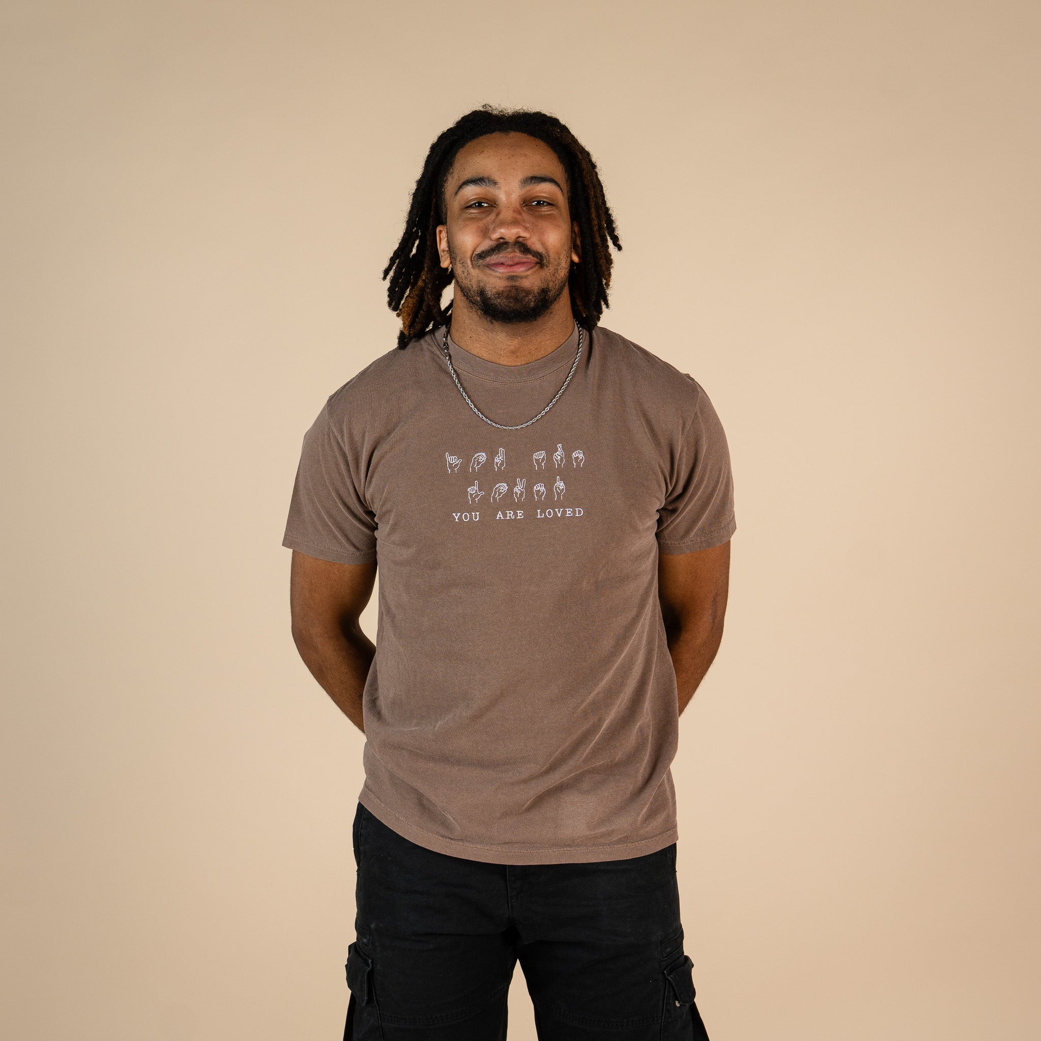 You Are Loved Sign Language Embroidered T-shirt