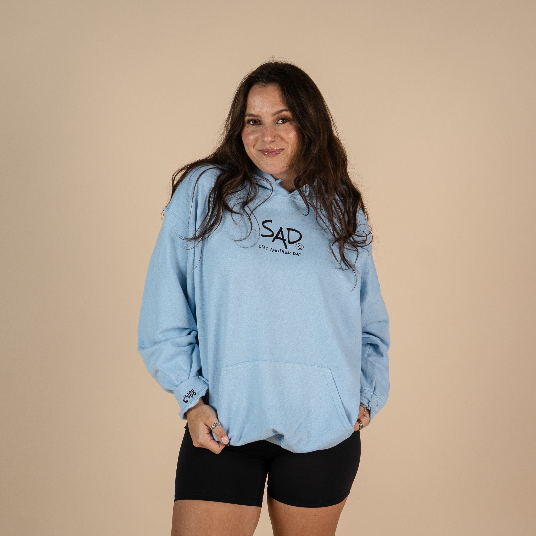 I'm Happy You're Here Screen Printed Hoodie