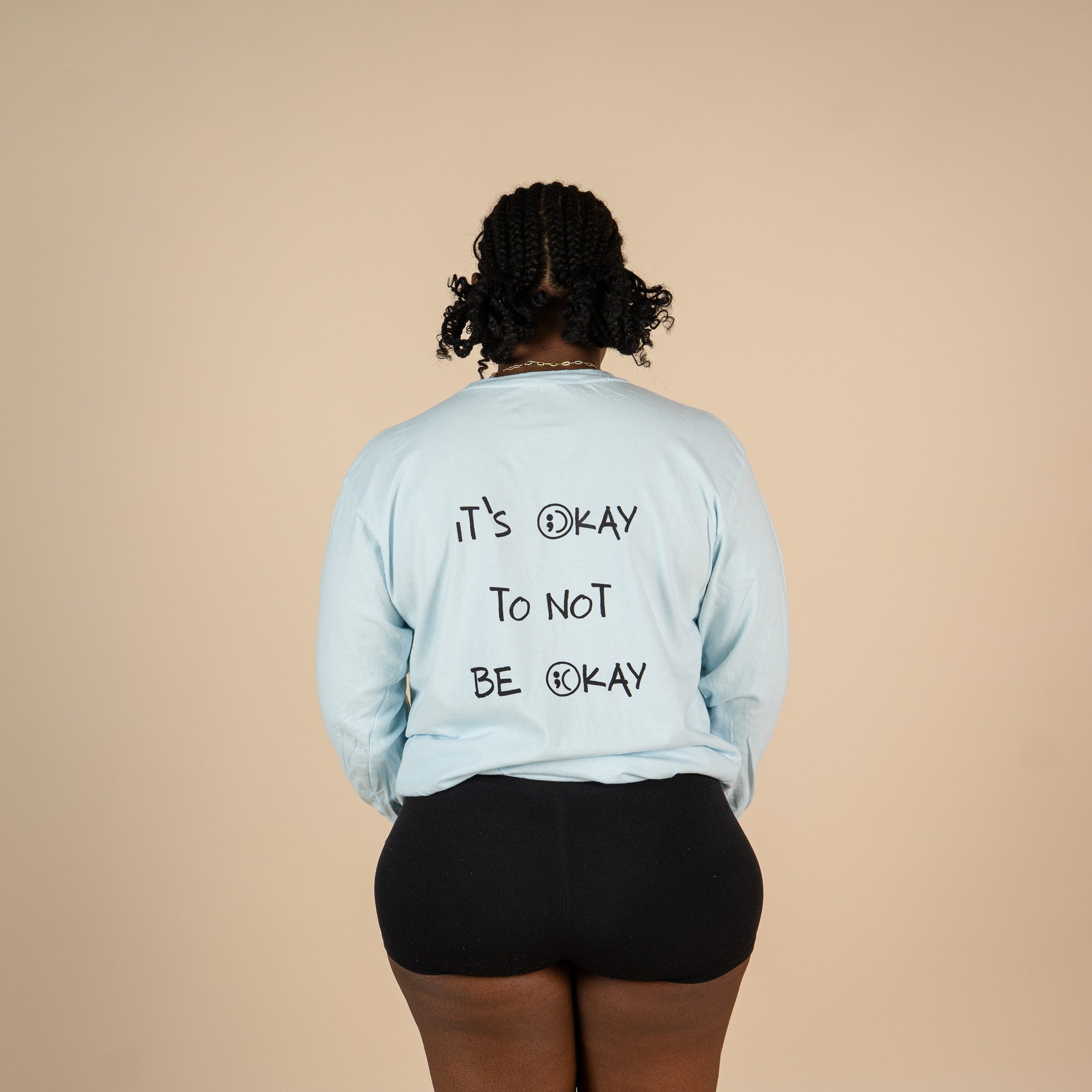It's Okay To Not Be Okay Screen Printed Long Sleeve