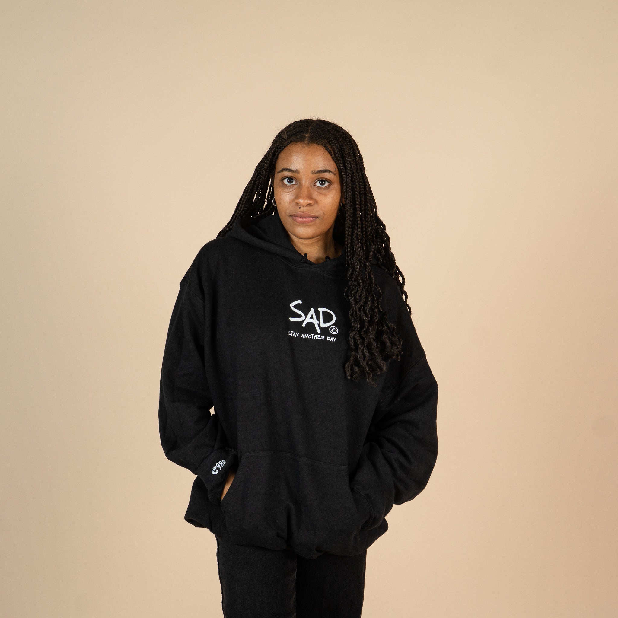 Stay Another Day Screen Printed Hoodie