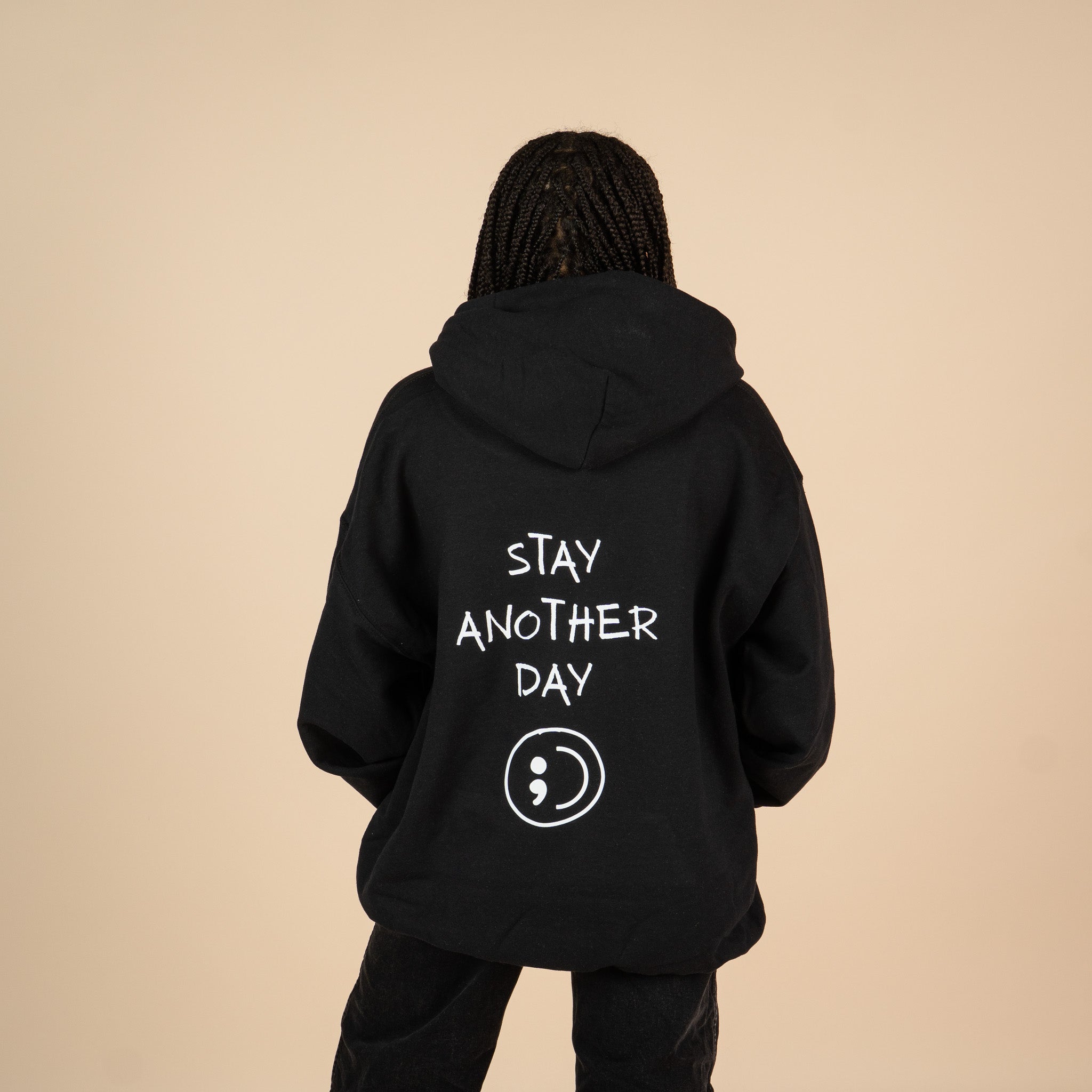Stay Another Day Screen Printed Hoodie