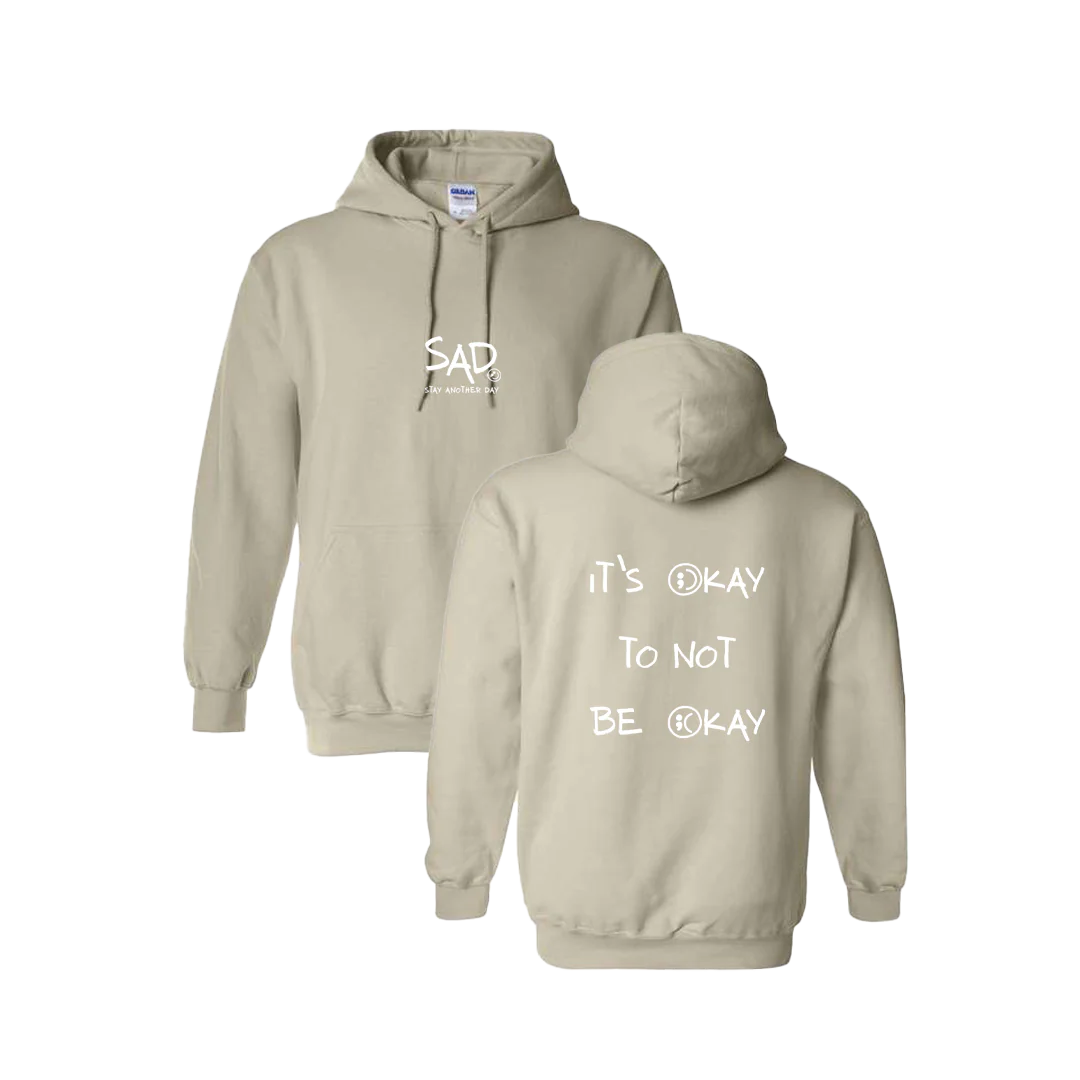 It's Okay To Not Be Okay Screen Printed Hoodie