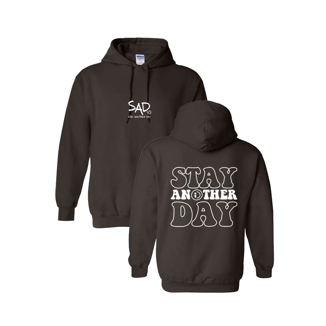 Stay Another Day Bubble Screen Printed Hoodie