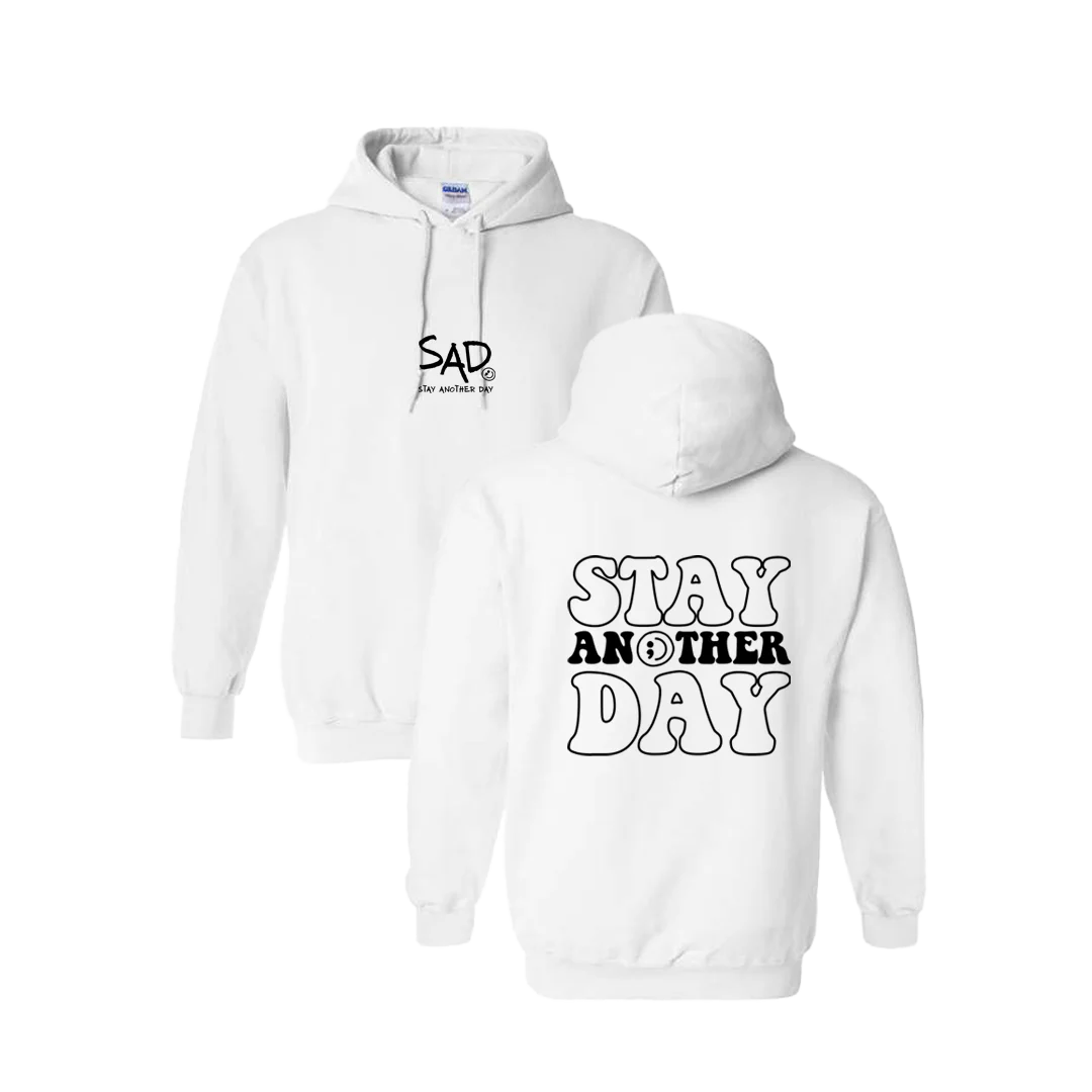 Stay Another Day Bubble Screen Printed Hoodie