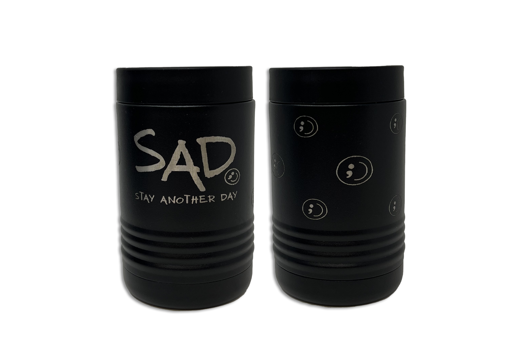 12oz Stay Another Day Logo Full Wrap Engraved Koozie