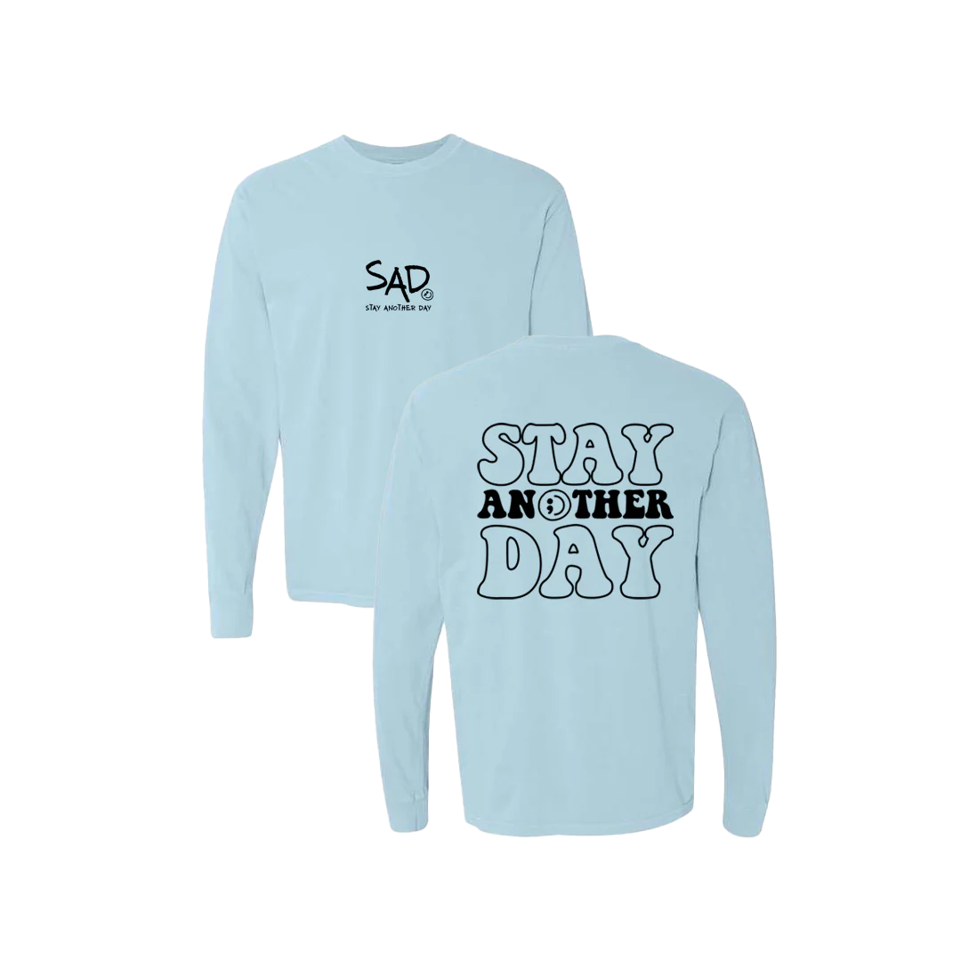 Stay Another Day Bubble Print Long Sleeve