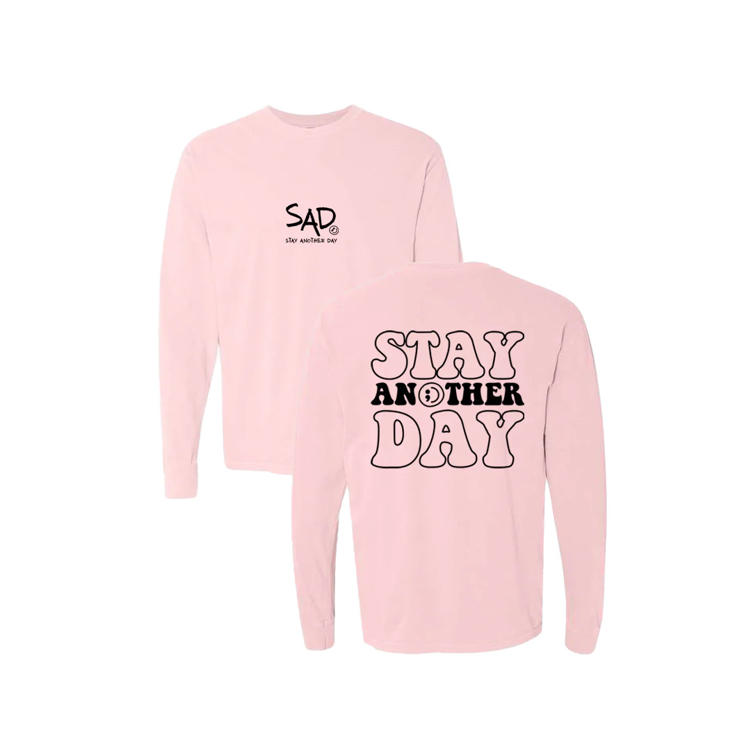 Stay Another Day Bubble Print Long Sleeve