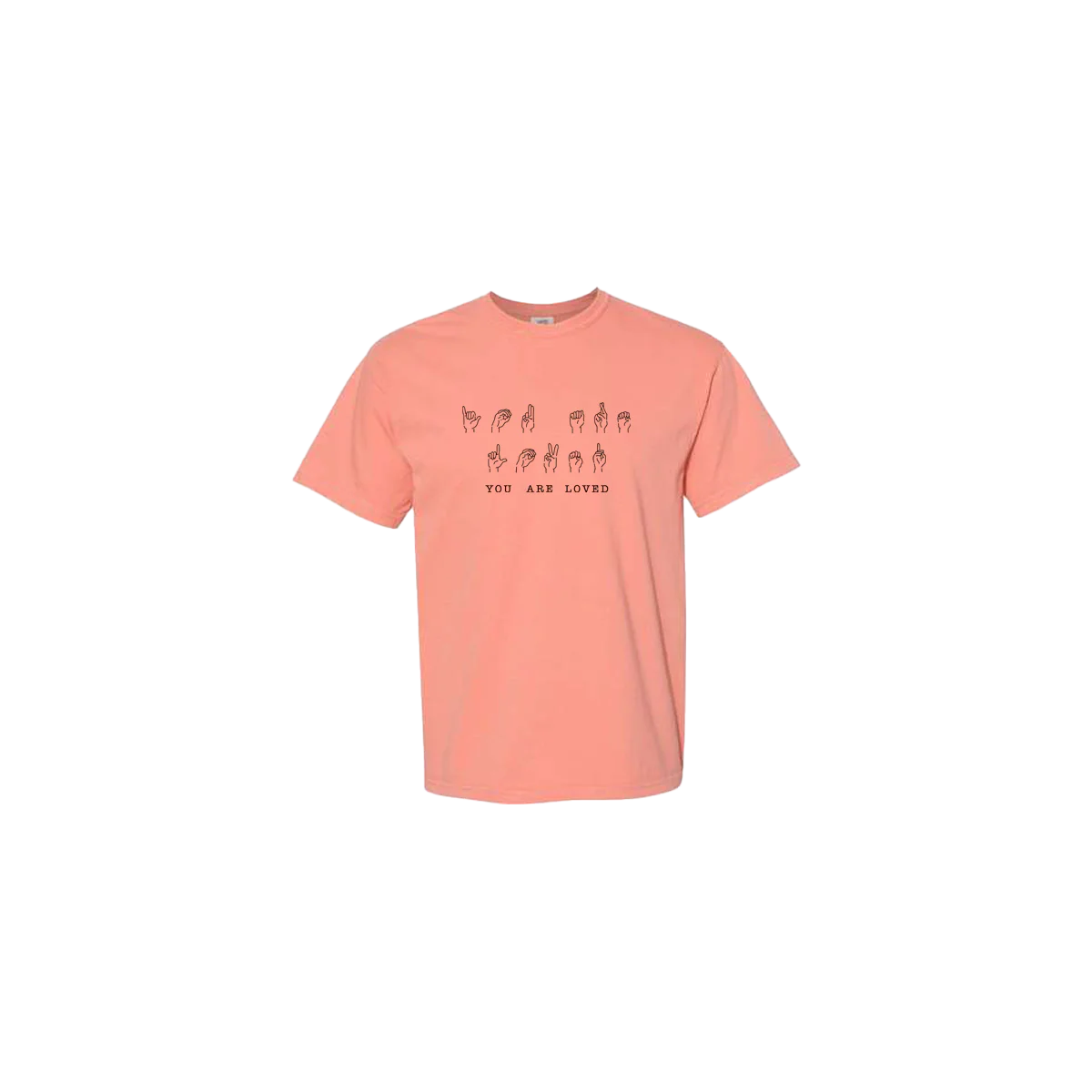 You Are Loved Sign Language Embroidered T-shirt