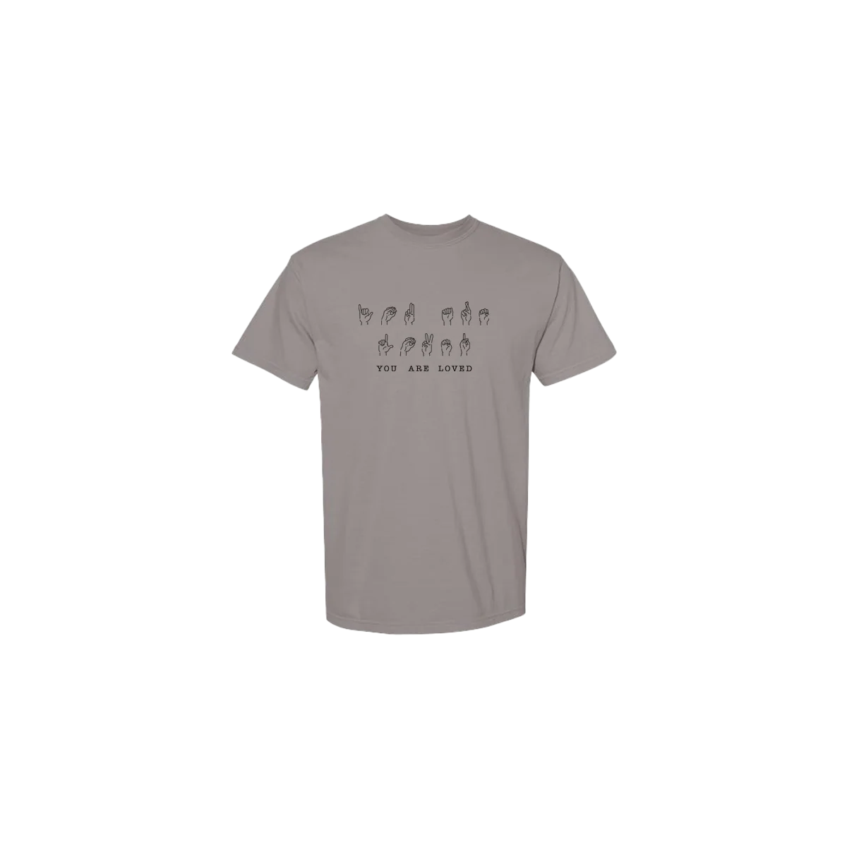You Are Loved Sign Language Embroidered T-shirt