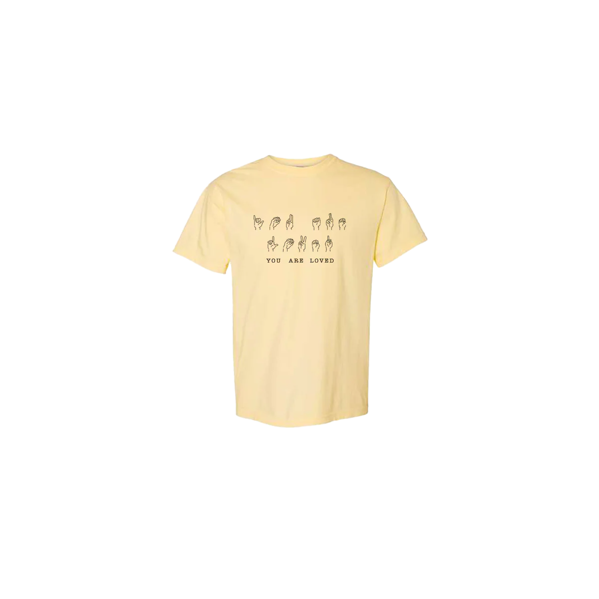 You Are Loved Sign Language Embroidered T-shirt