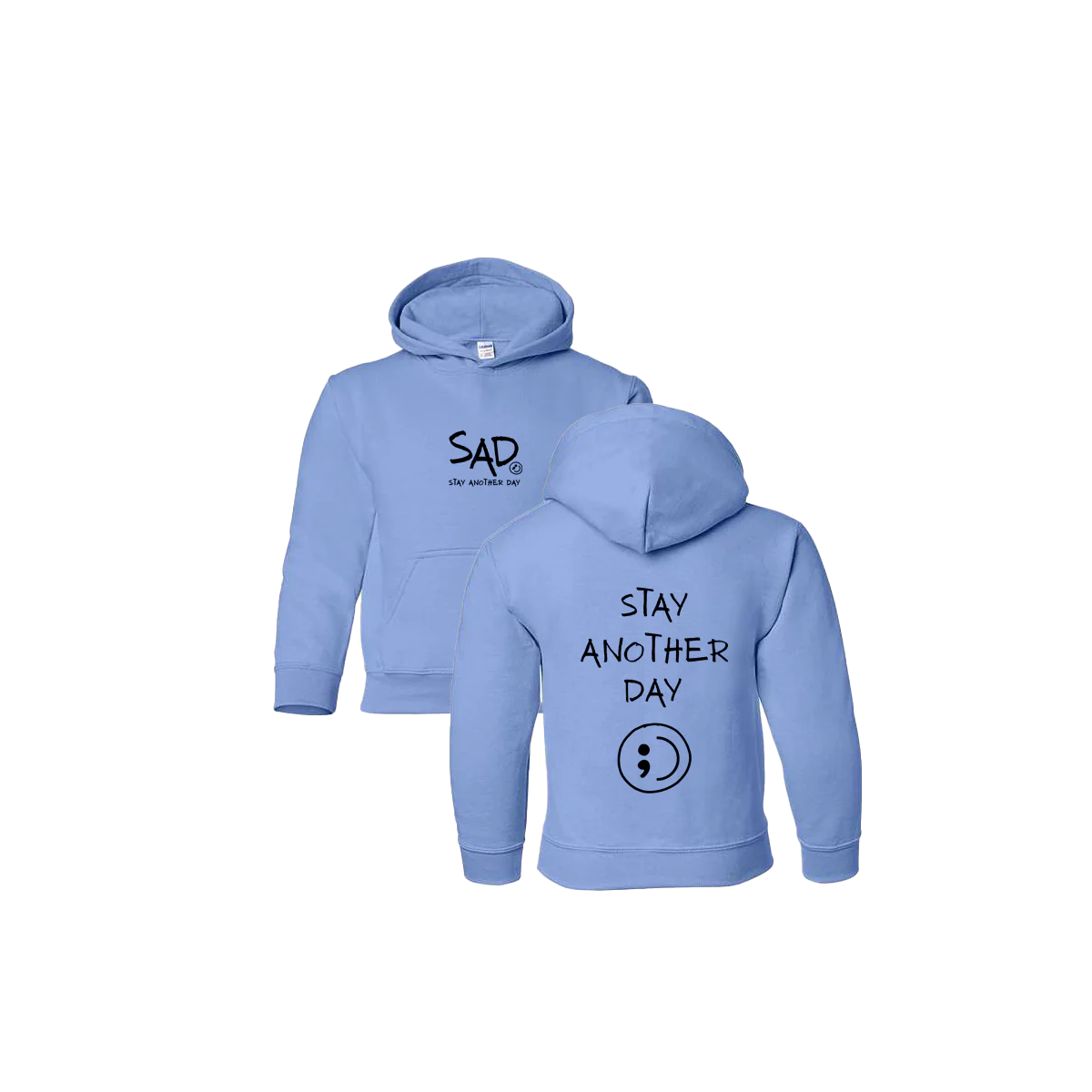 Stay Another Day Screen Printed Youth Hoodie