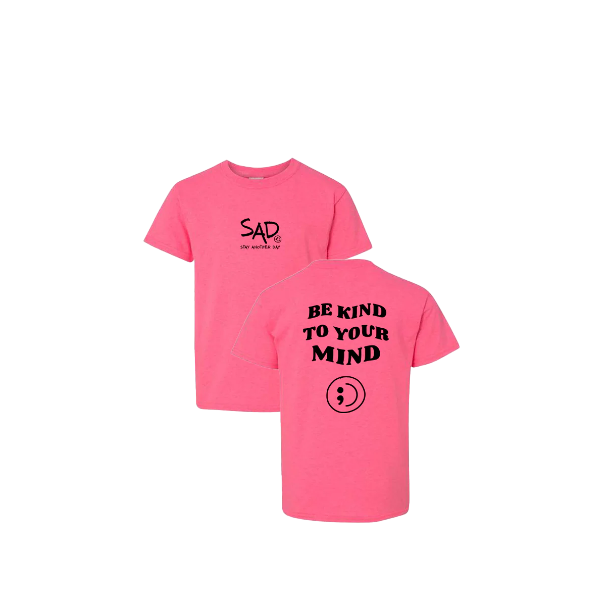 Be Kind To Your Mind Screen Printed Youth T-Shirt
