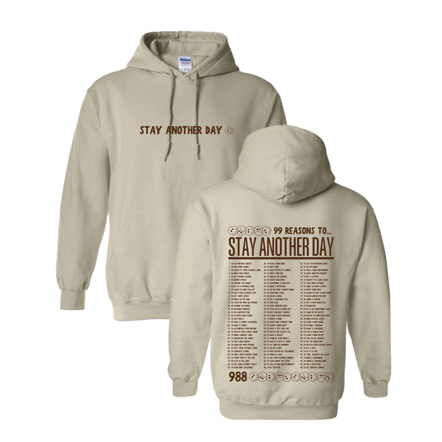 Limited Edition Fall Collection 99 Reasons Beige Sweatshirt