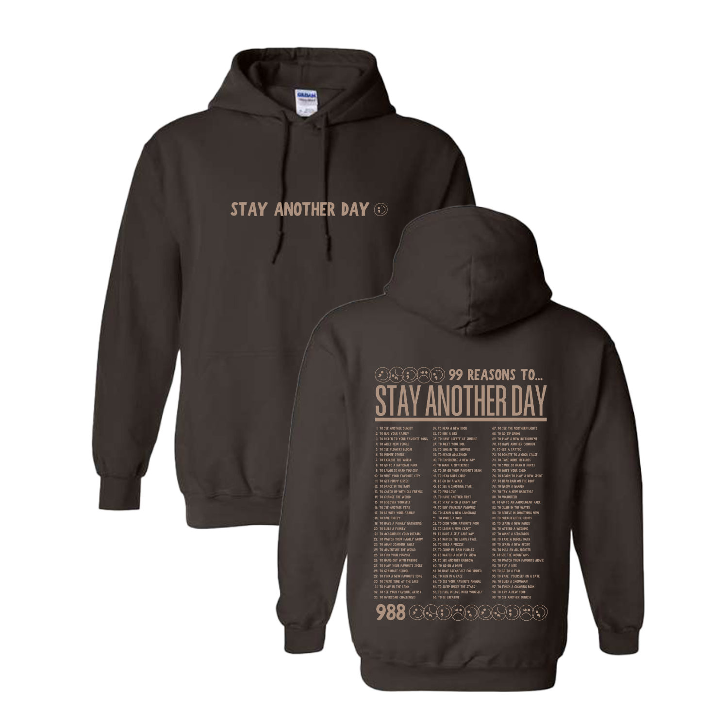 Limited Edition Fall Collection - 99 Reasons Brown Sweatshirt