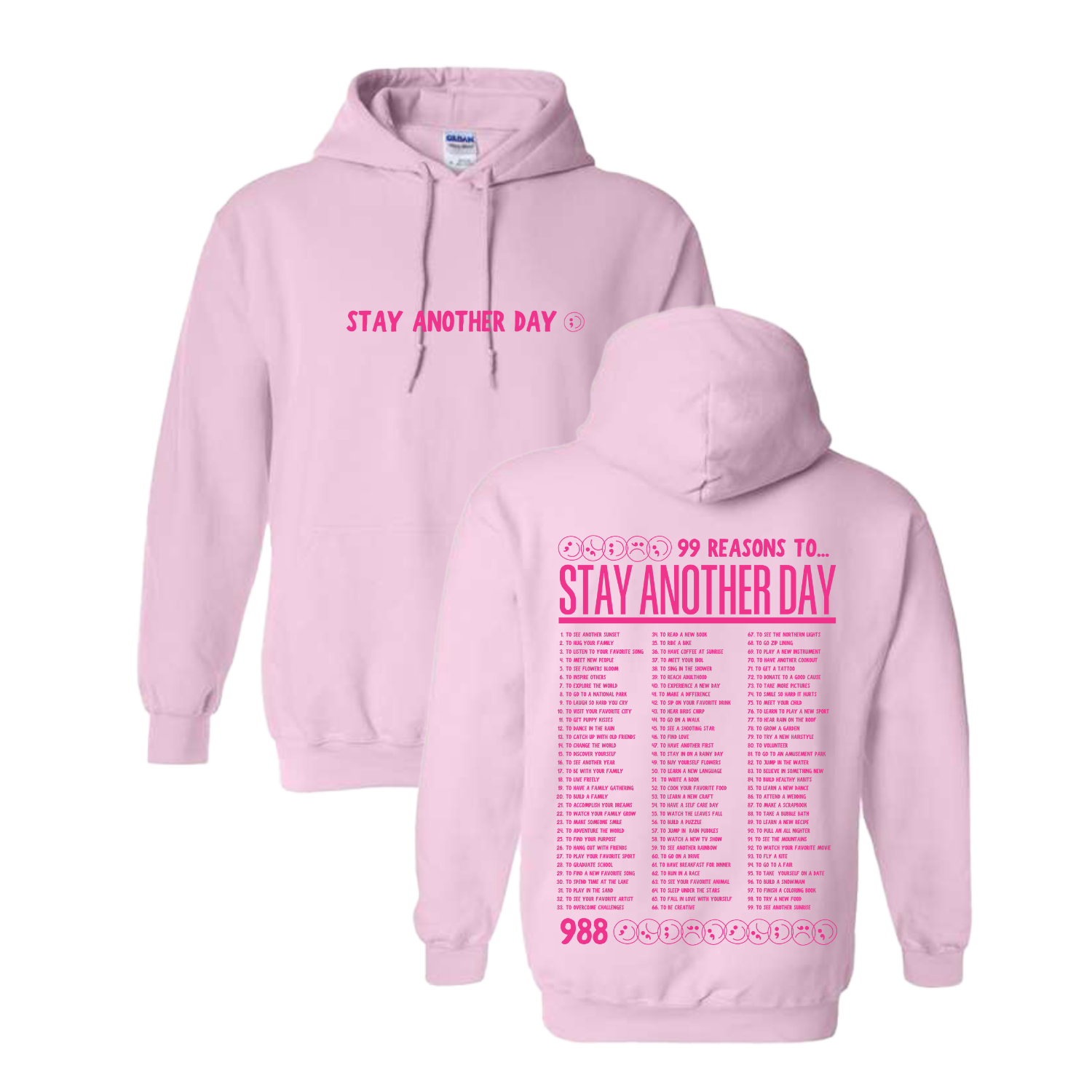 Limited Edition Fall Collection - 99 Reasons Pink Sweatshirt