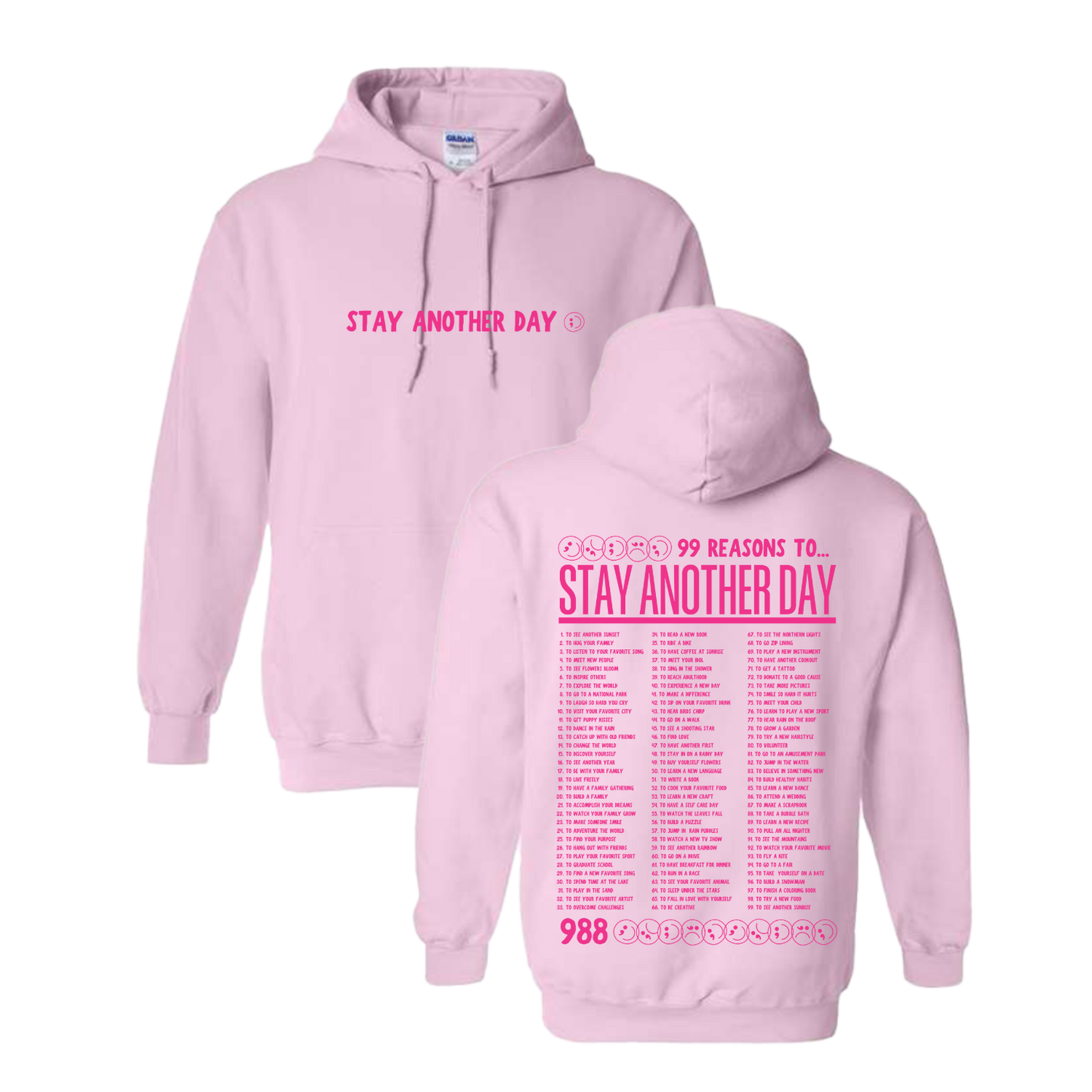 Limited Edition Fall Collection - 99 Reasons Pink Sweatshirt