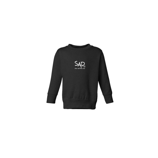 Stay Another Day Logo Screen Printed Black Toddler Crewneck